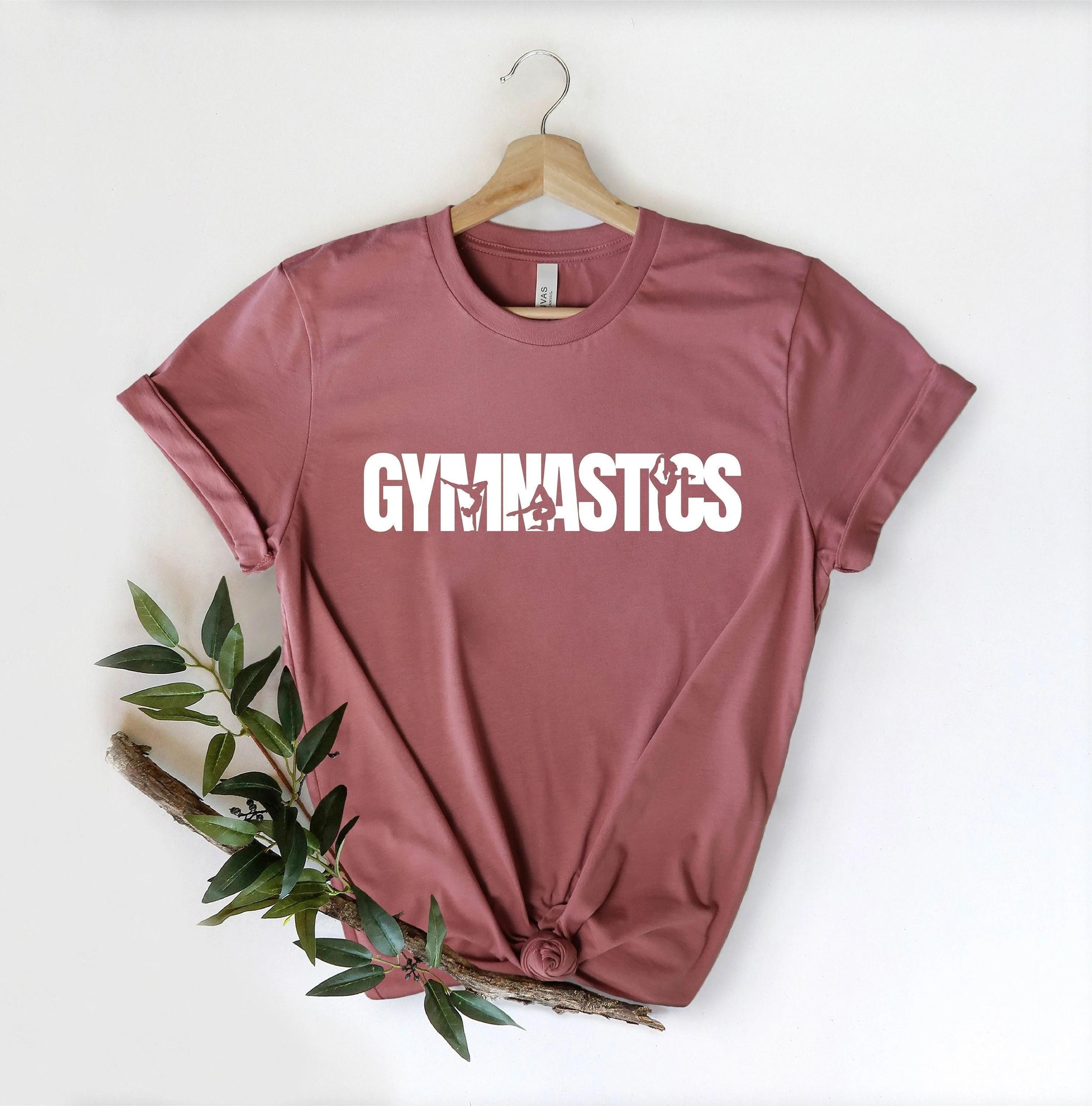 gymnastics t-shirt sporty gymnast graphic tee athletic gift for gymnast daughter training sports shirt