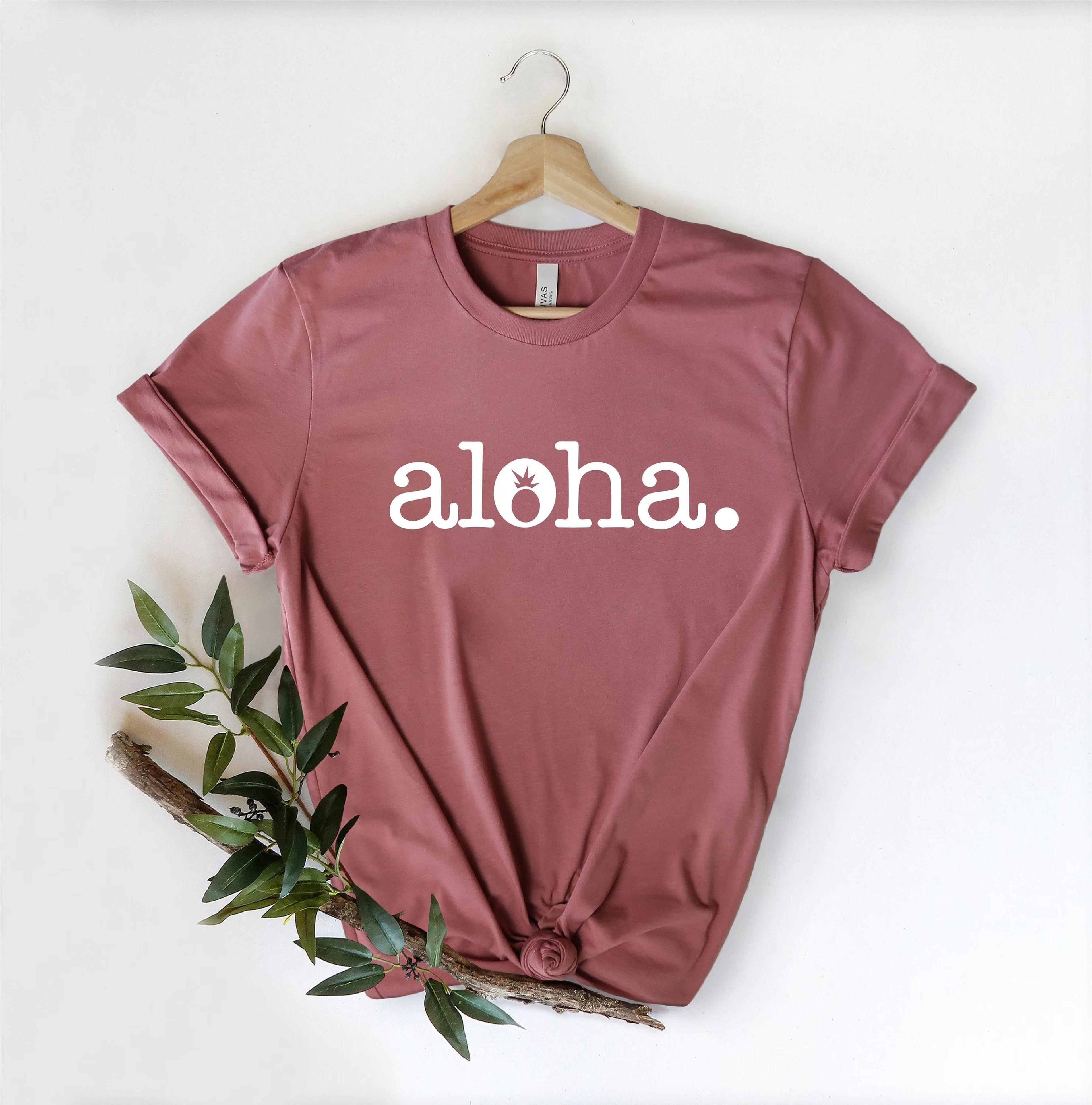 aloha t-shirt hawaii vacation graphic tee tropical beach family trip matching summer travel shirt