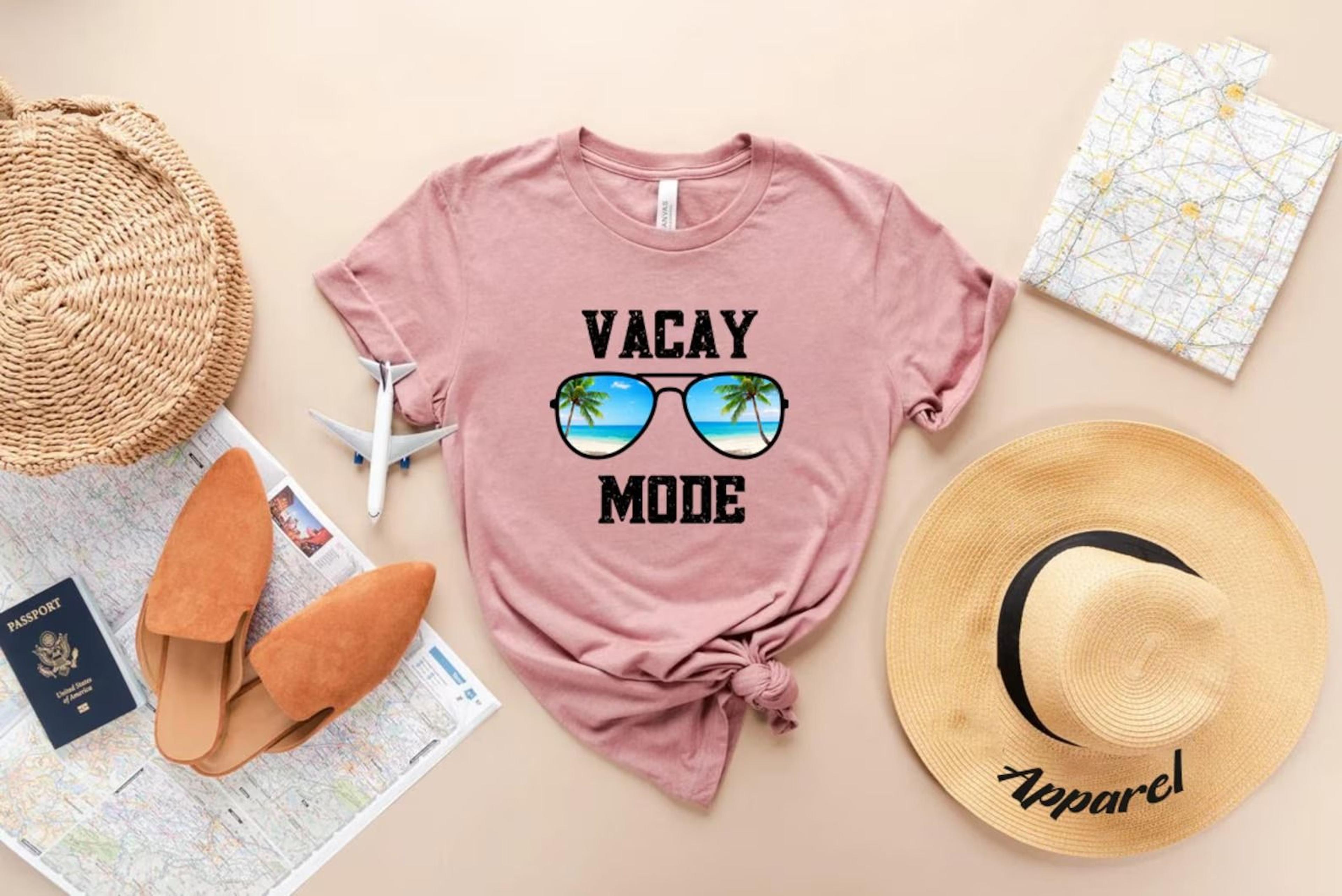 vacay mode shirt, vacation shirt, road trip shirt, gift for traveler, hiking shirt, vacay vibes, camping shirts, disney