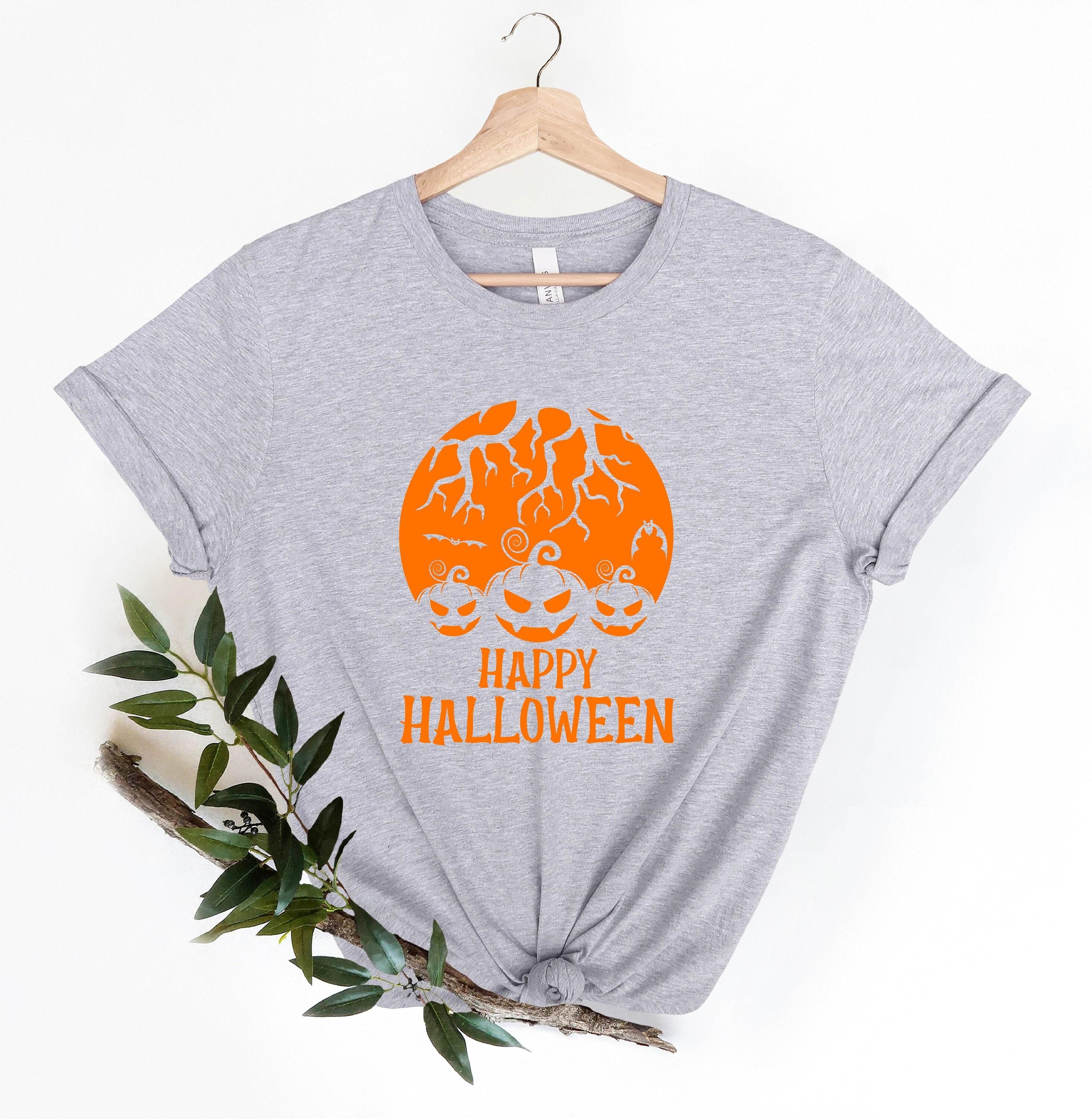 funny pumpkin halloween shirt, spooky fall gift, cute autumn graphic tee