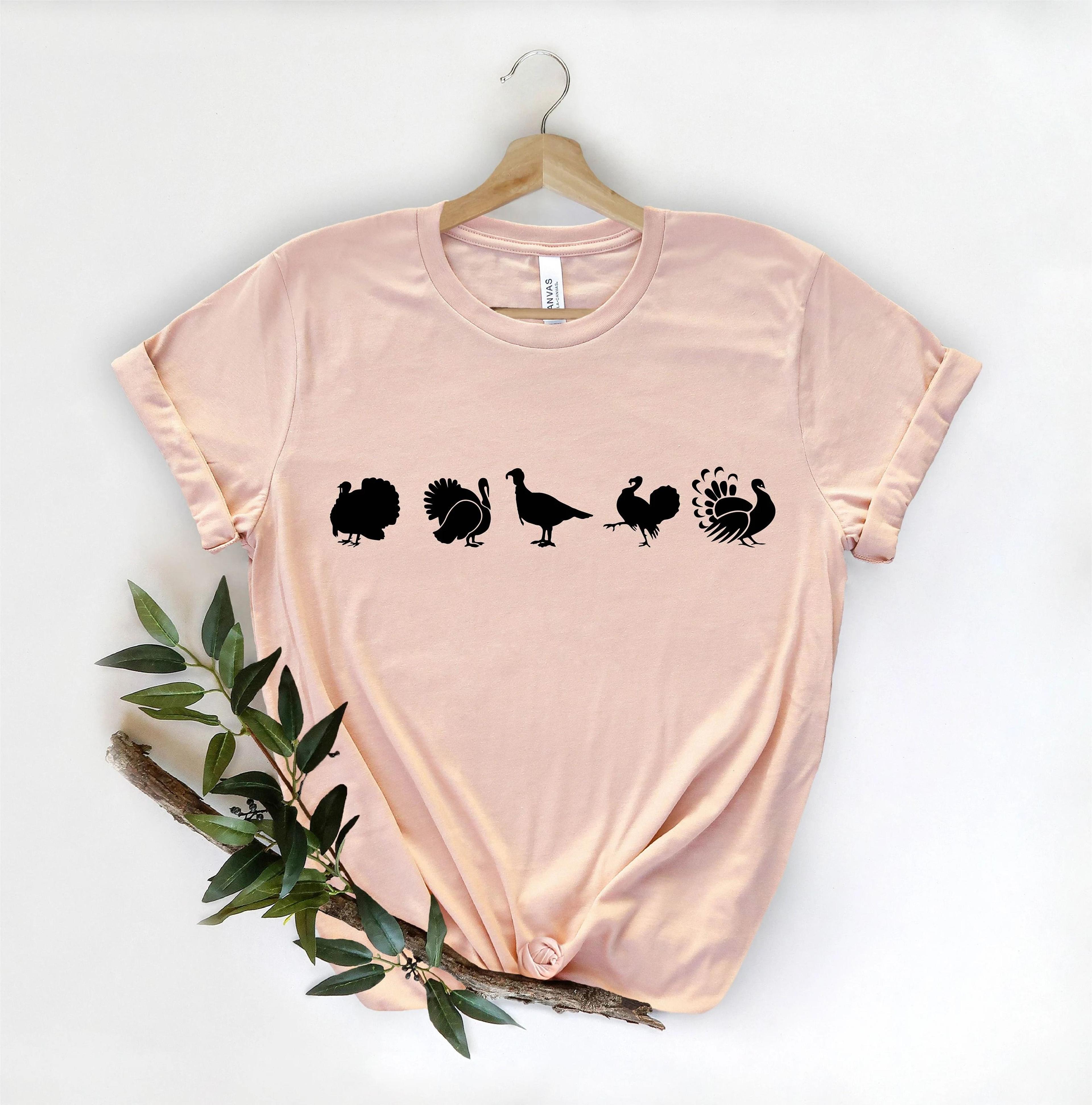 funny turkey shirt thanksgiving fall shirt, cute holiday graphic tee
