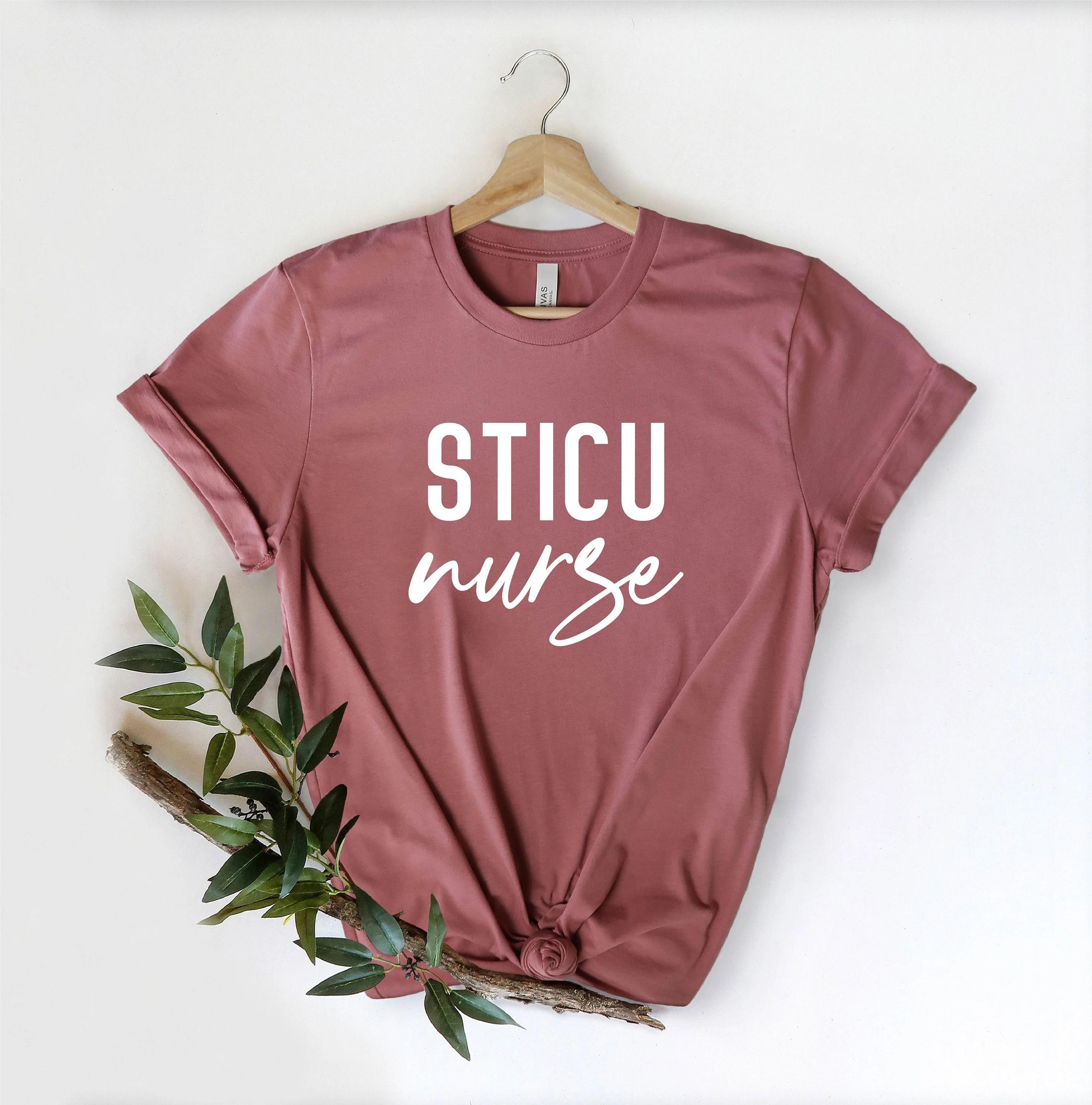 sticu nurse t-shirt, surgical trauma icu nurse gift, critical care nursing tee