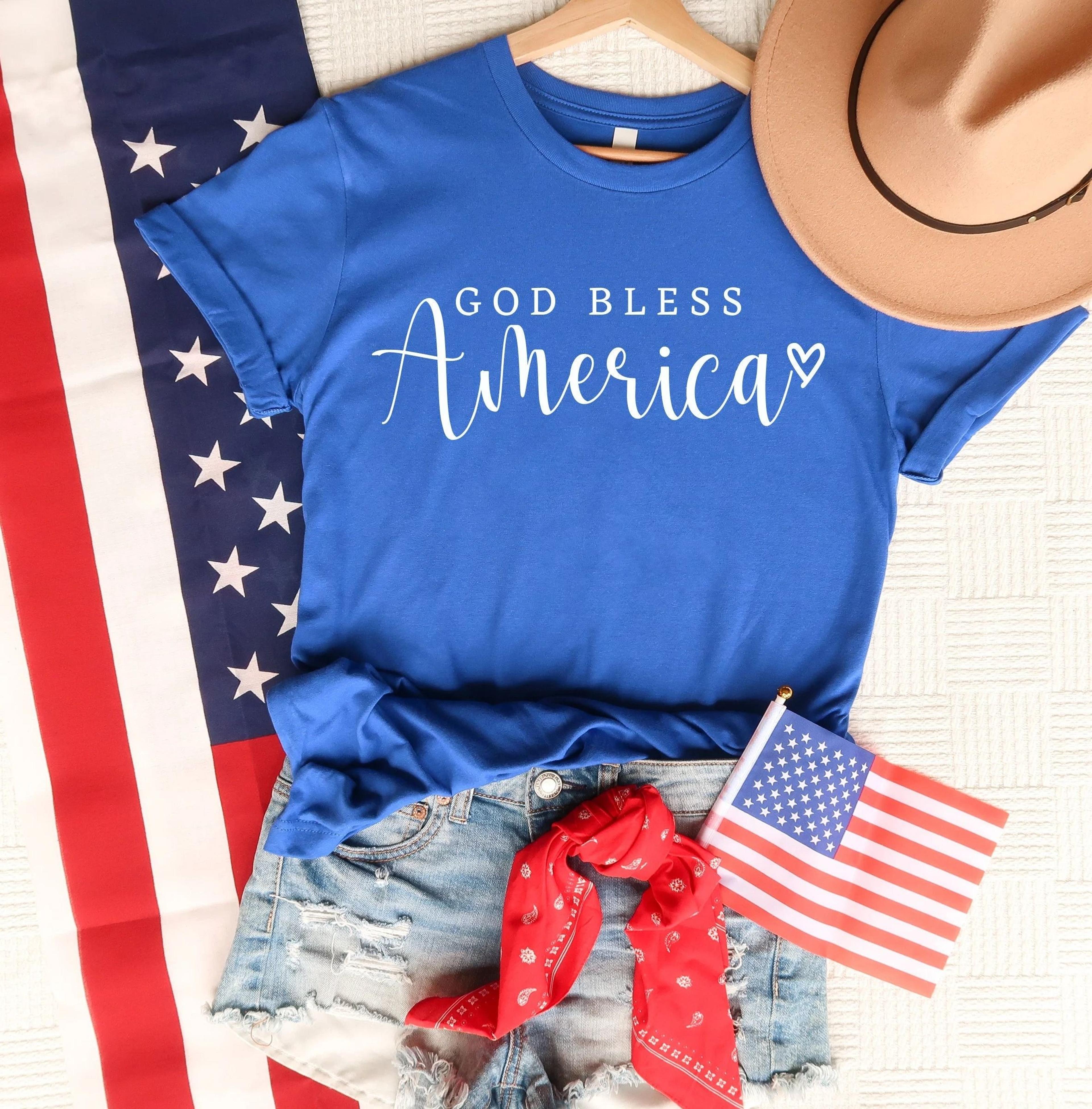 god bless america shirt, patriotic 4th of july tee, usa independence day t-shirt
