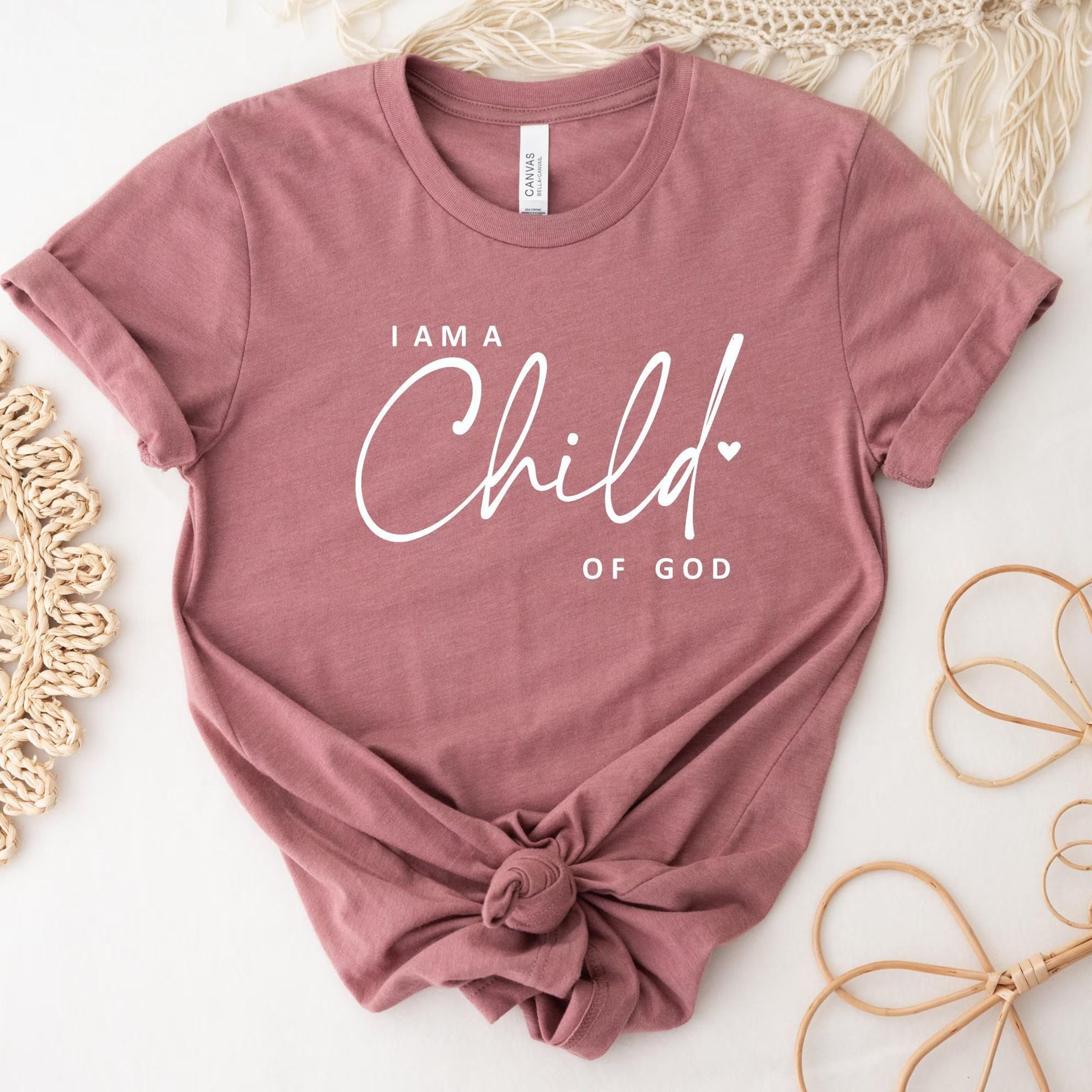 i am a child of god shirt – christian unisex tee
