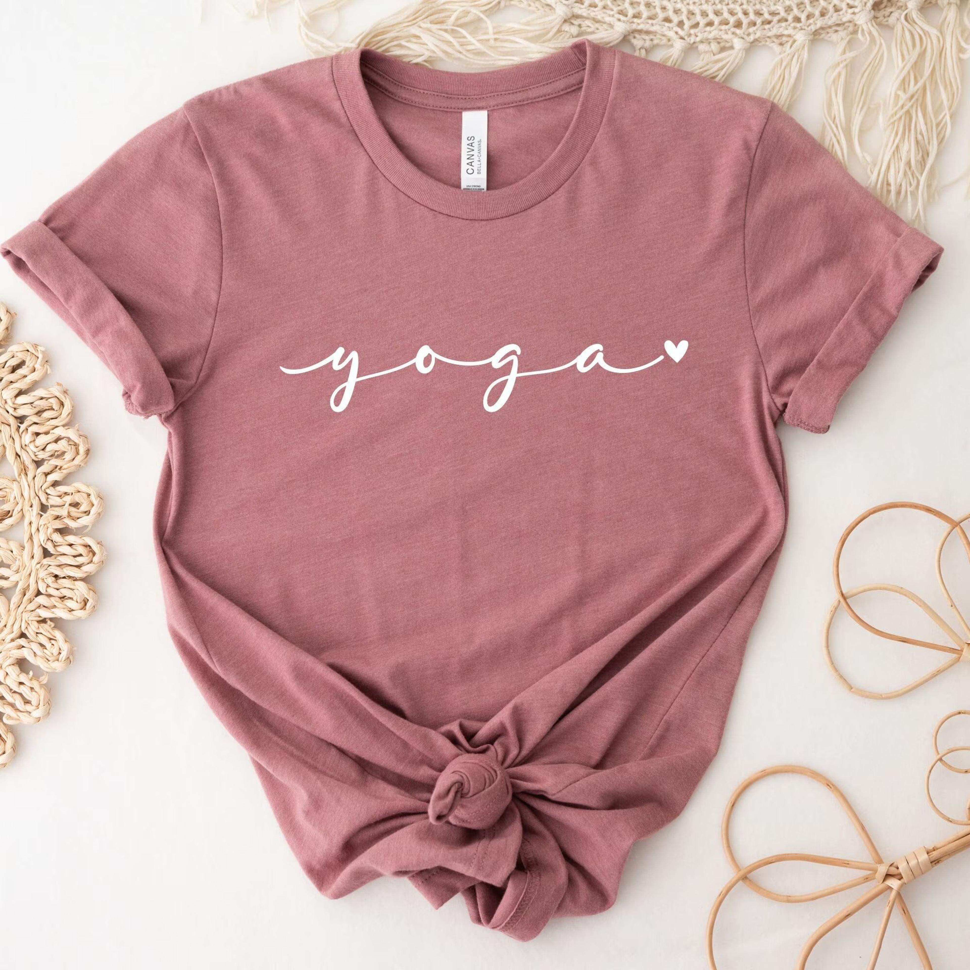 cute yoga shirt yoga lover gift graphic t-shirt for women
