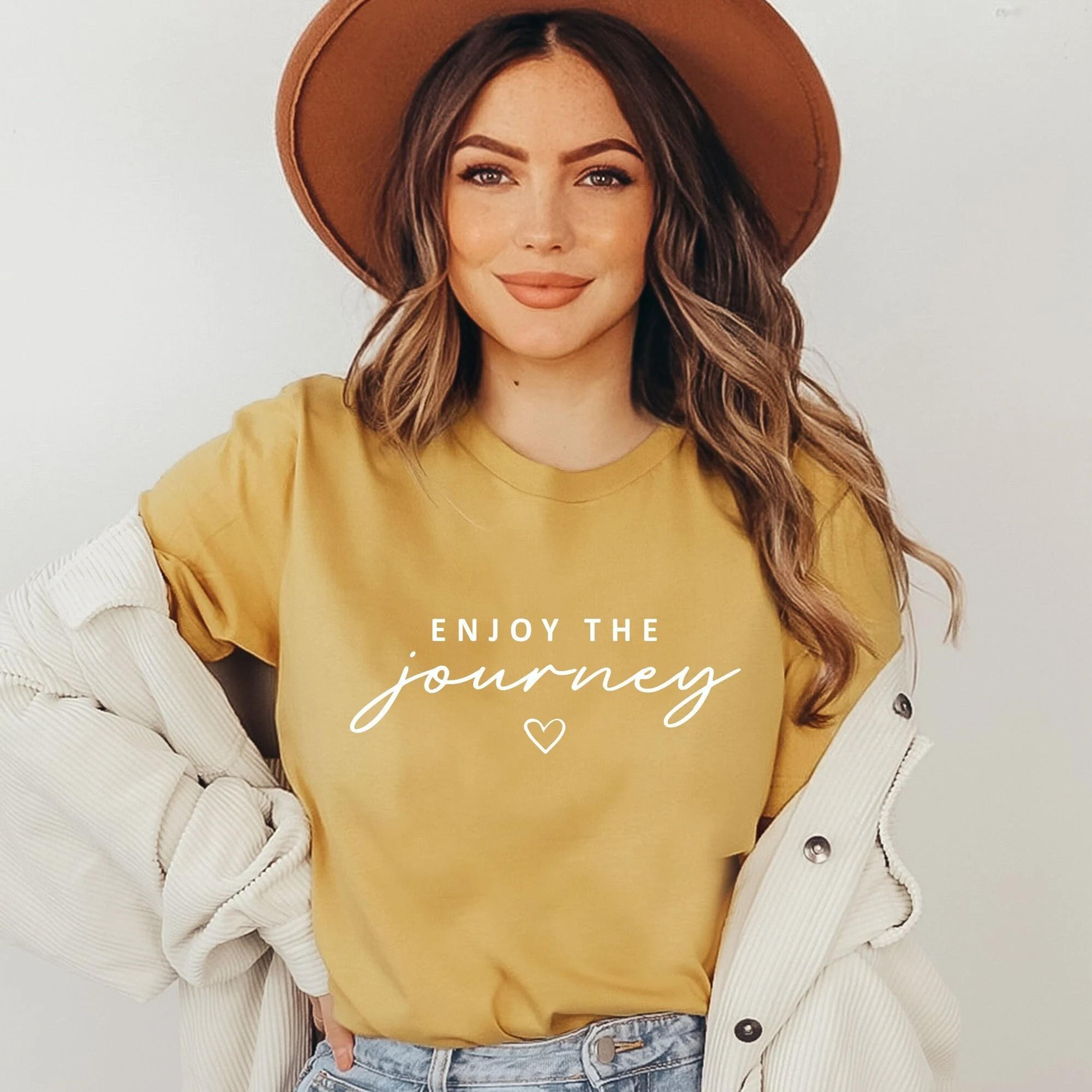 enjoy the journey shirt minimalist travel tee vacation gift