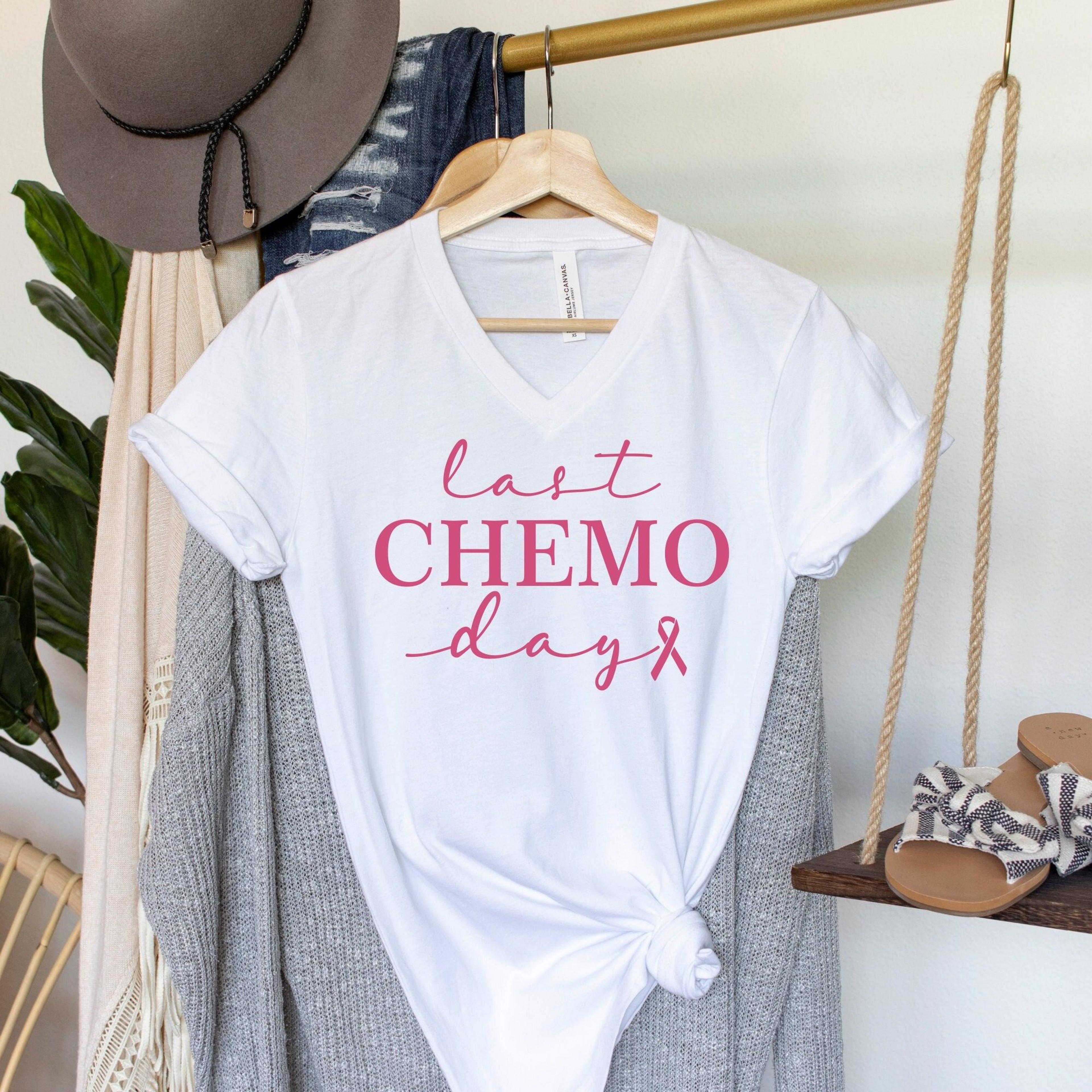 last chemo day v-neck shirt cancer fighter gift