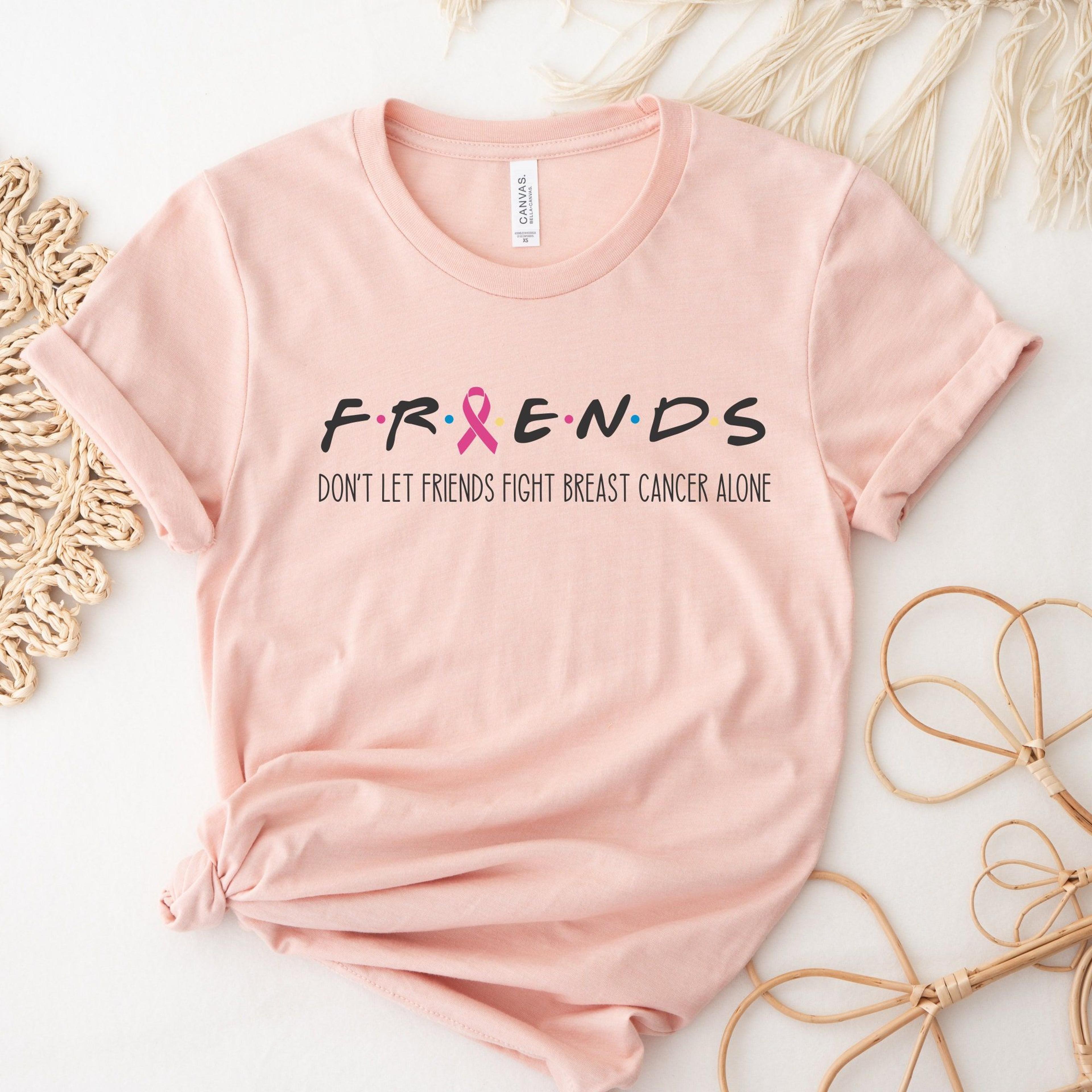 breast cancer friend shirt ribbon support tee