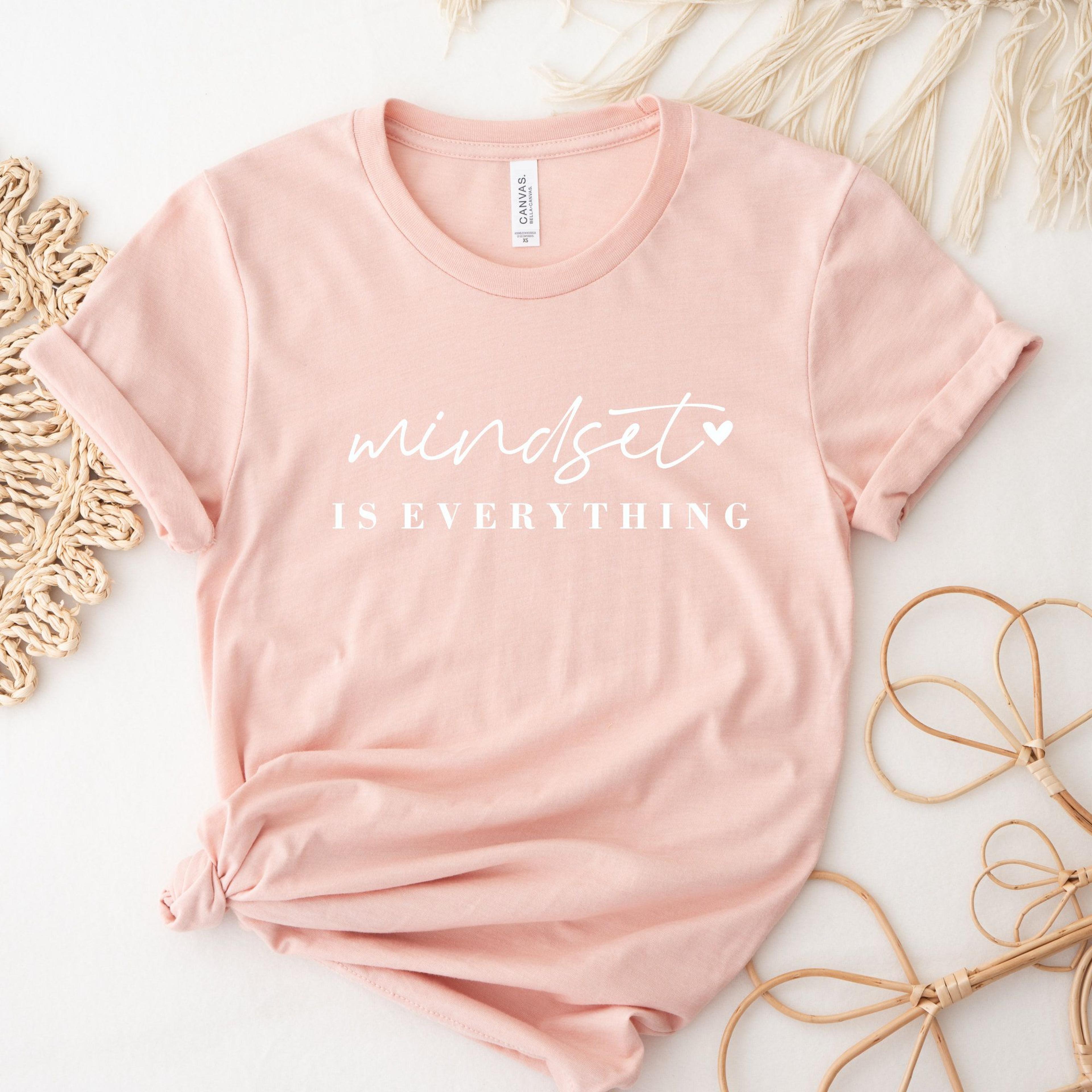 mindset is everything shirt motivational gym workout tee