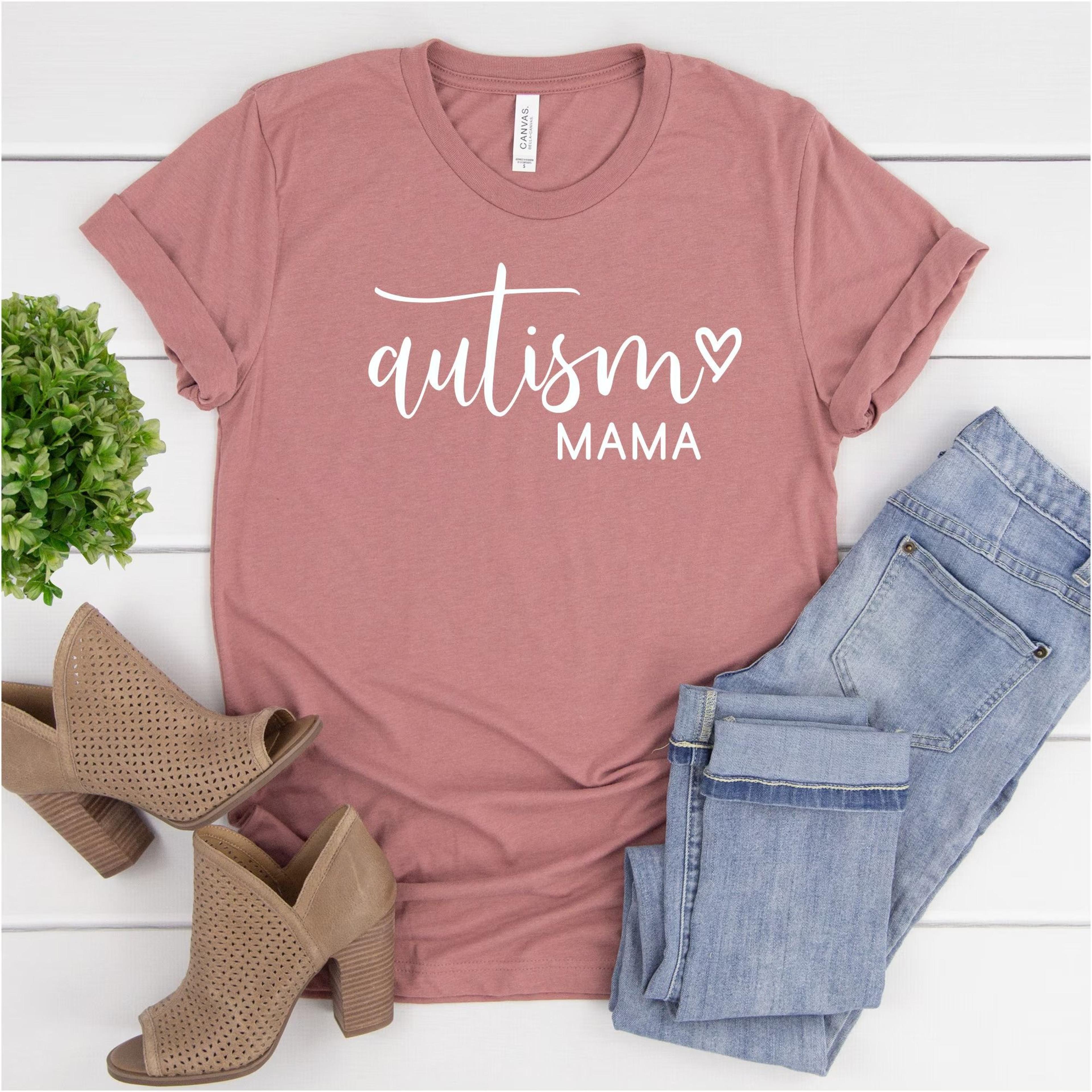 autism mama shirt graphic tee autism awareness