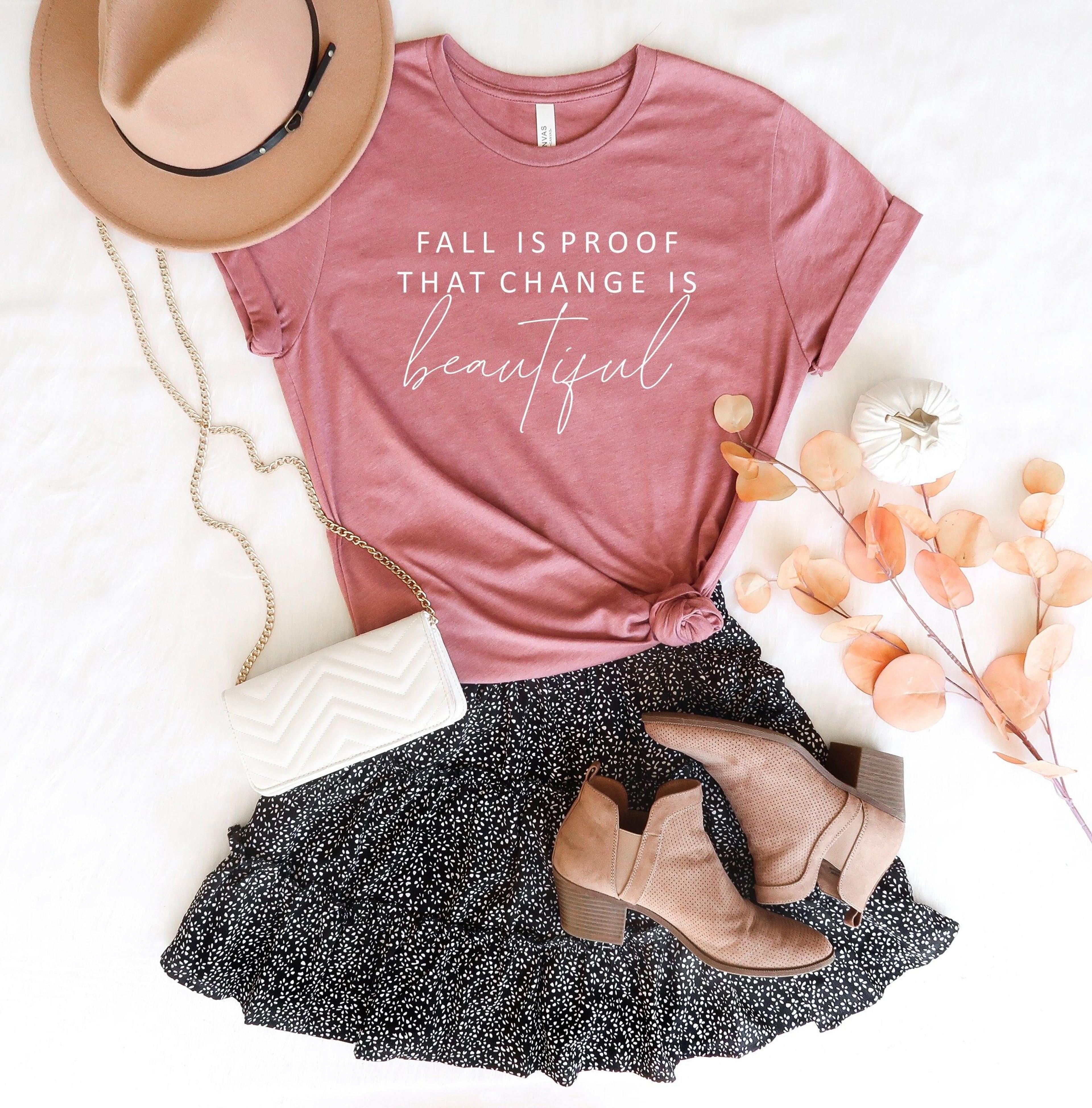inspirational fall saying t-shirt cute thanksgiving tee
