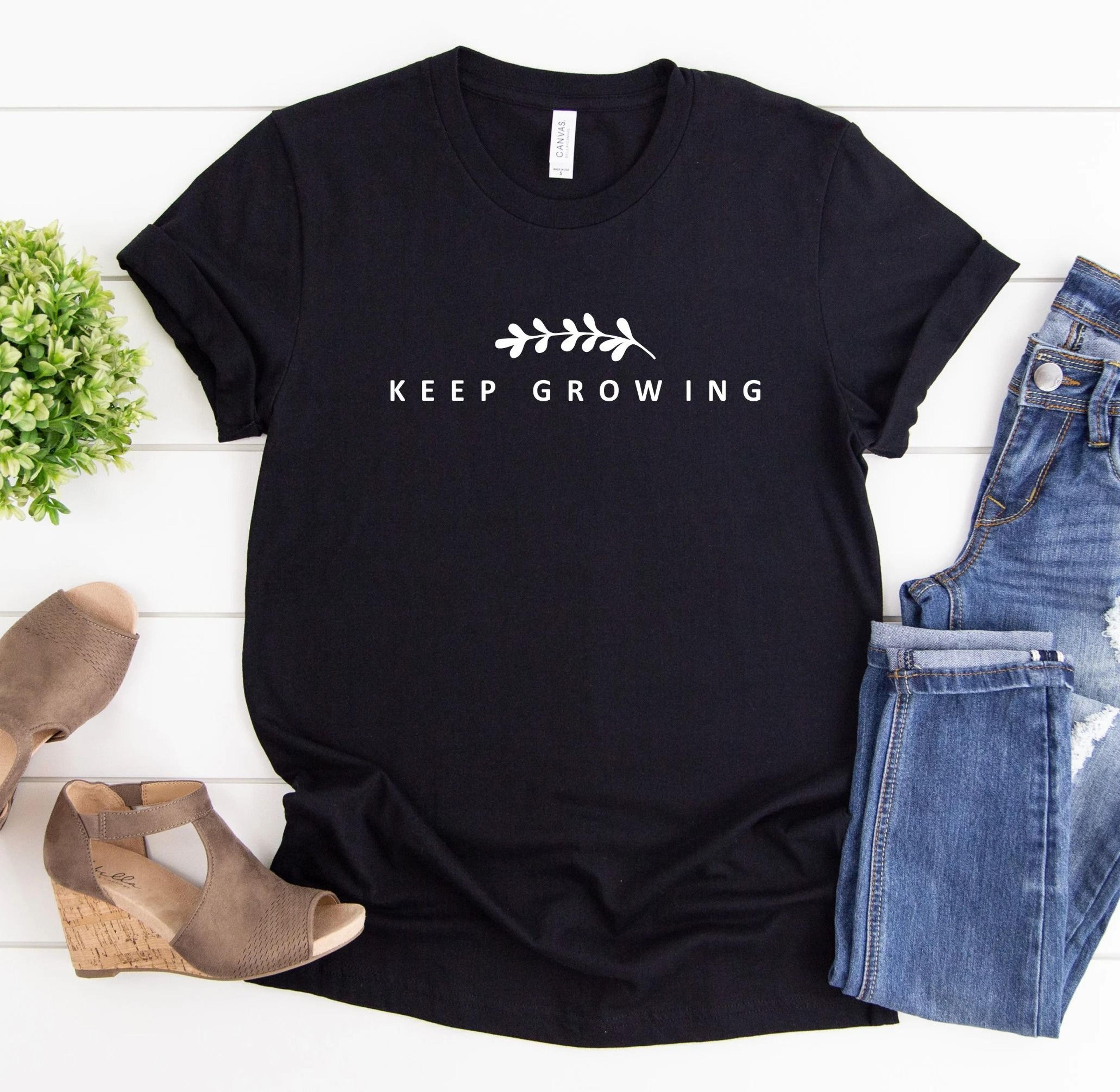 keep growing t-shirt botanical minimalist tee