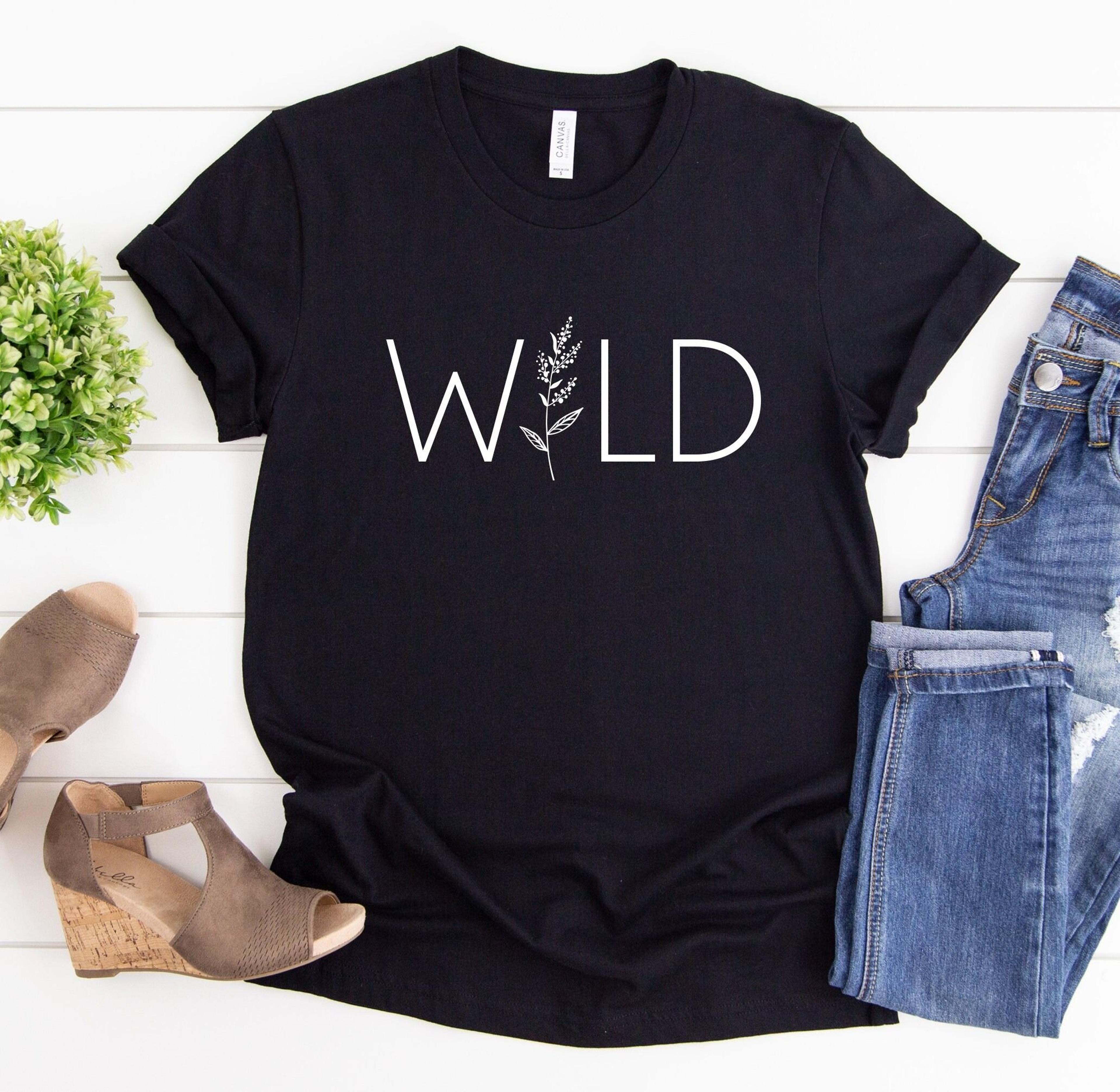 wildflower graphic t-shirt botanical spring tee