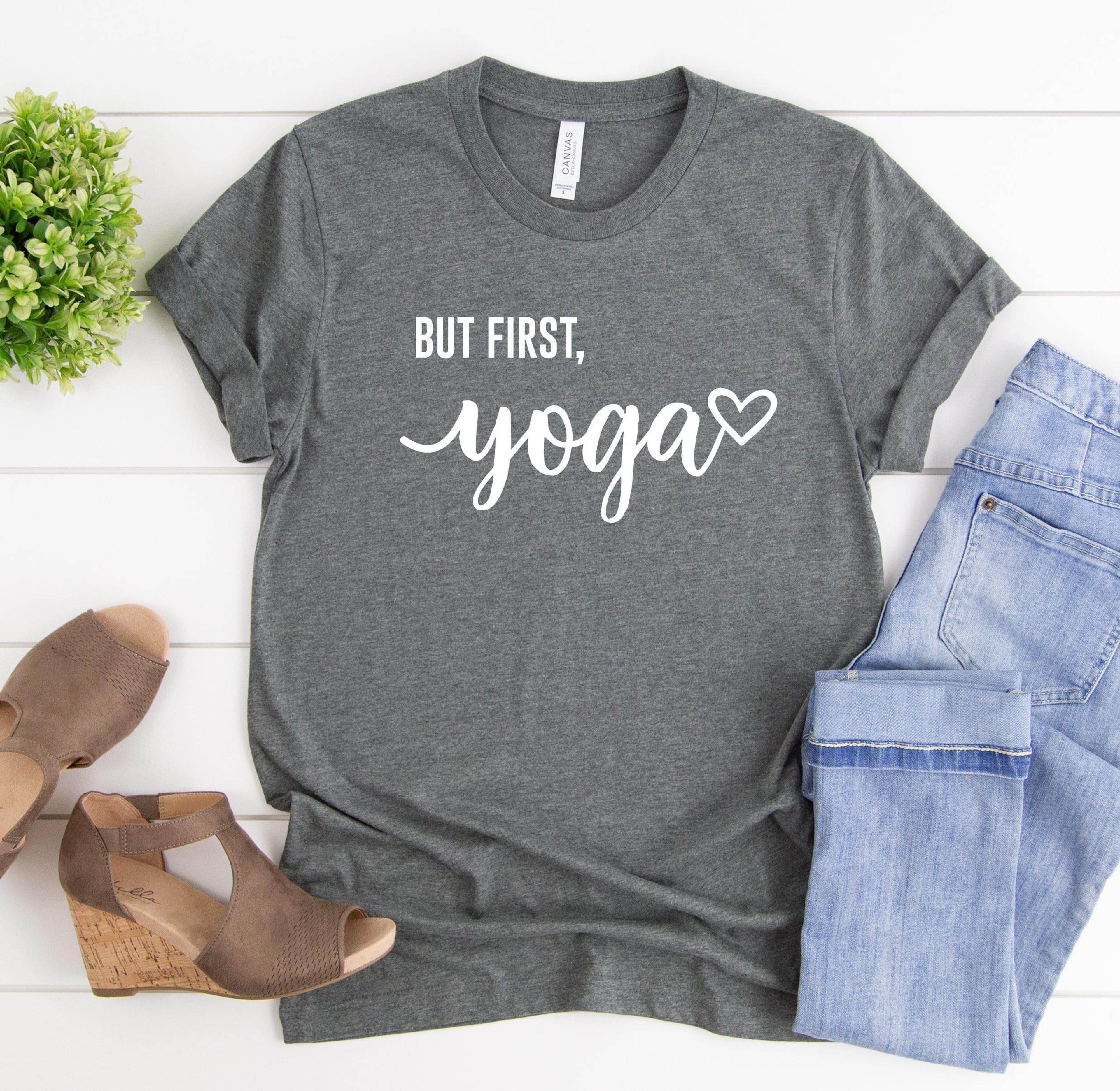 but first yoga t-shirt minimalist graphic tee yoga lover gift