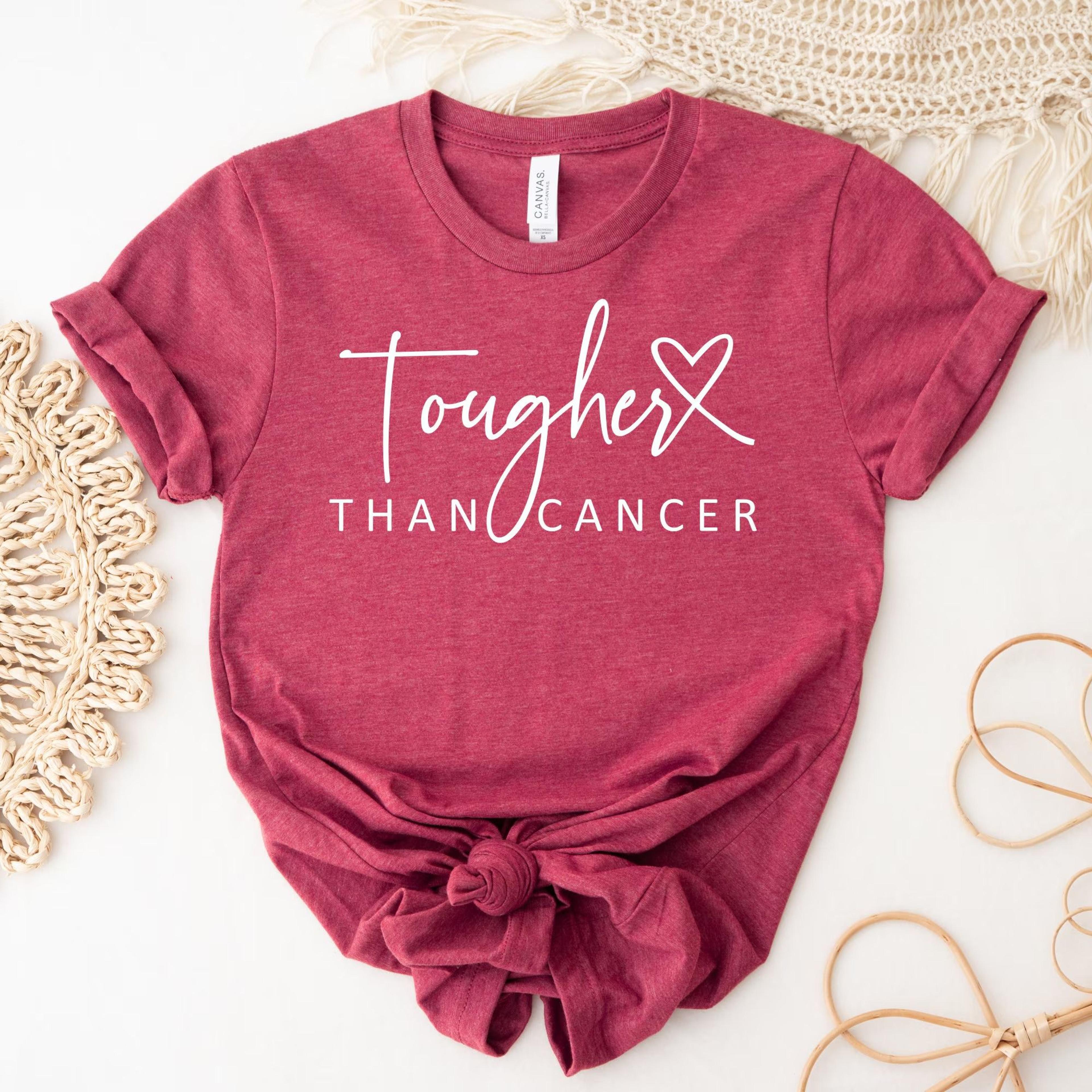 tougher than cancer shirt breast cancer awareness graphic tee