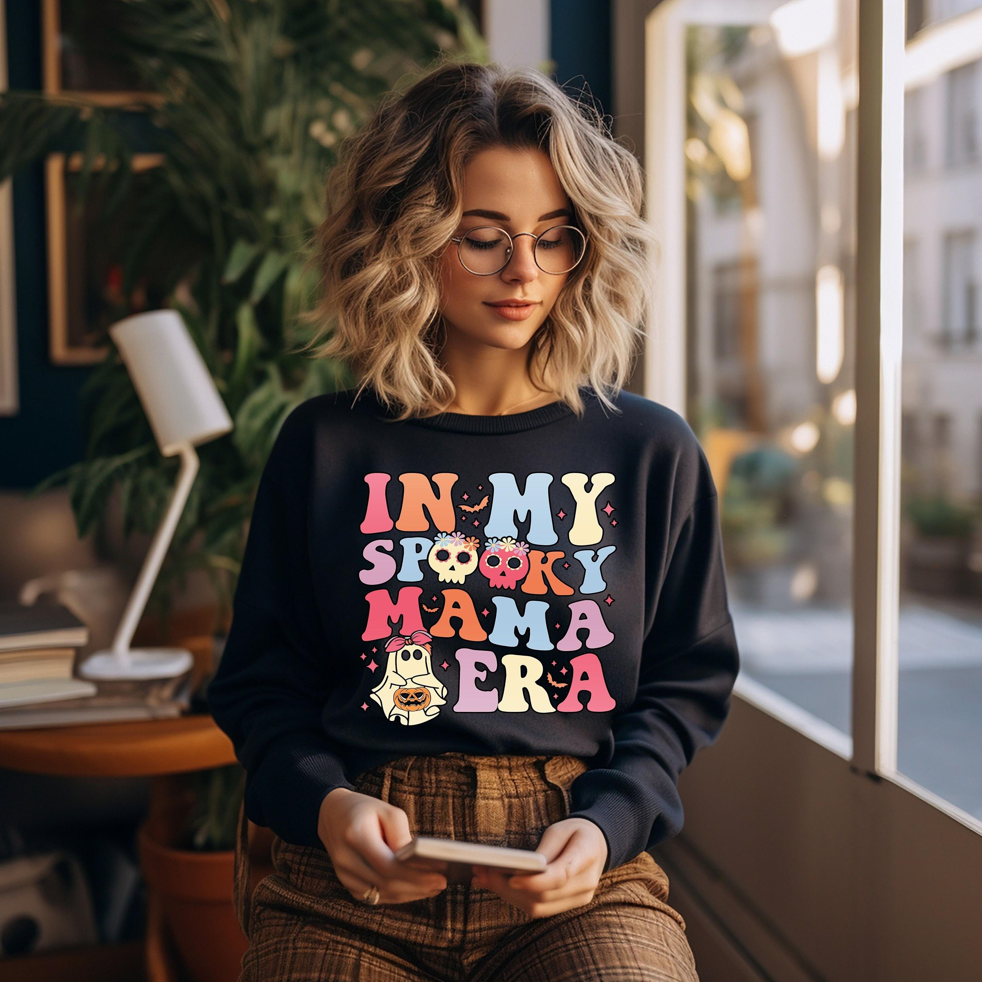 in my spooky mama era shirt cute ghost spooky mom halloween tee