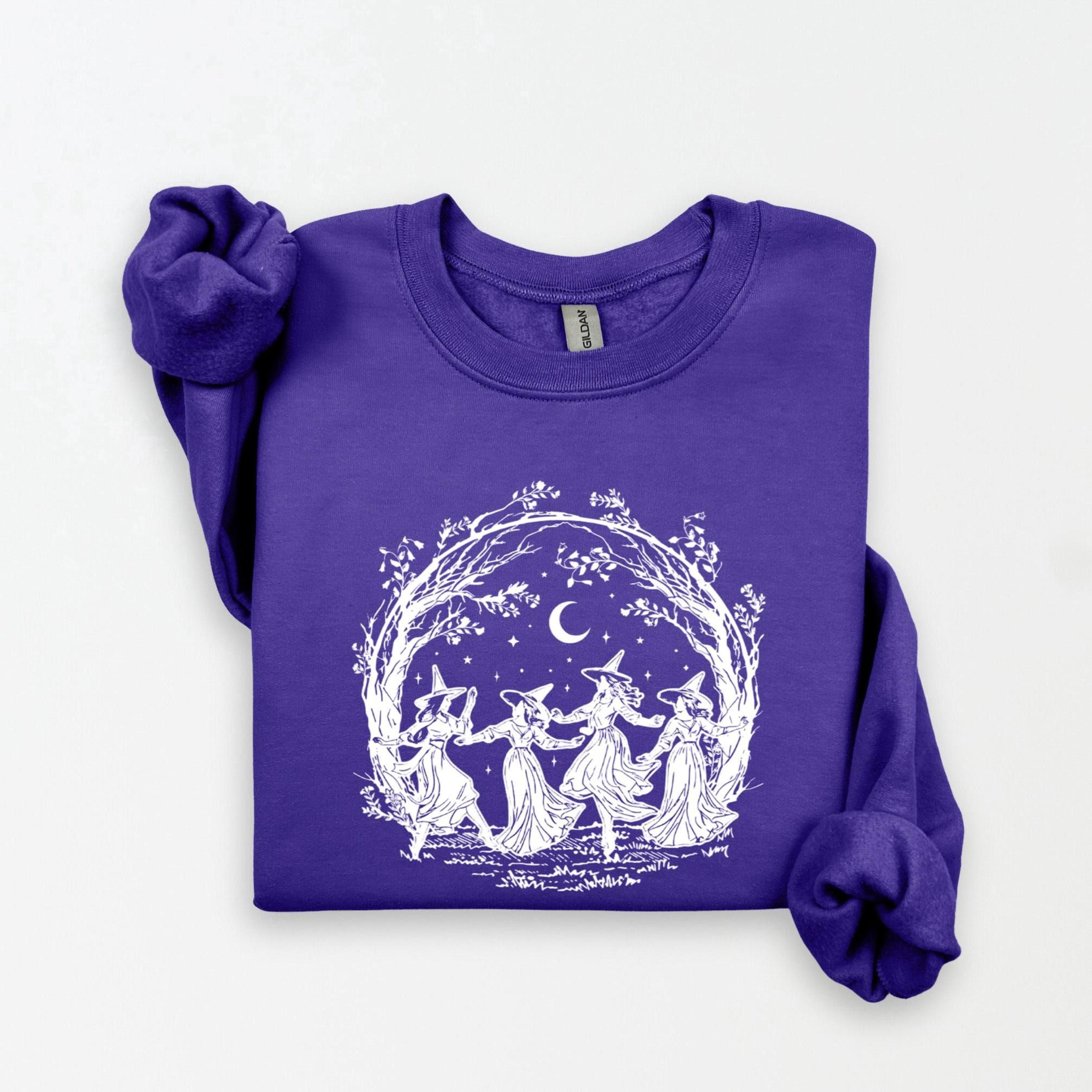 girls will be girls witch sweatshirt funny witchy halloween crewneck