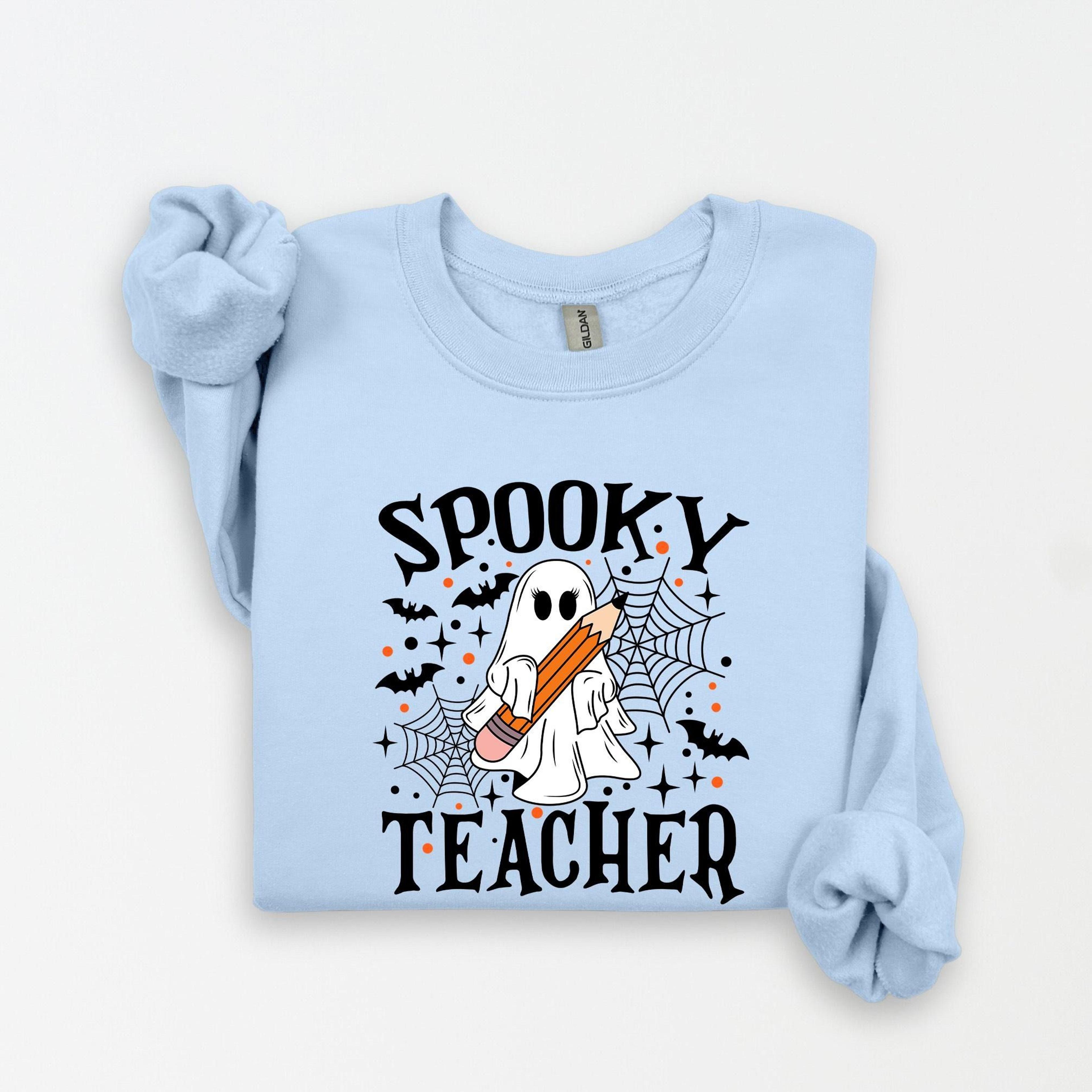 spooky teacher sweatshirt halloween ghost classroom crewneck