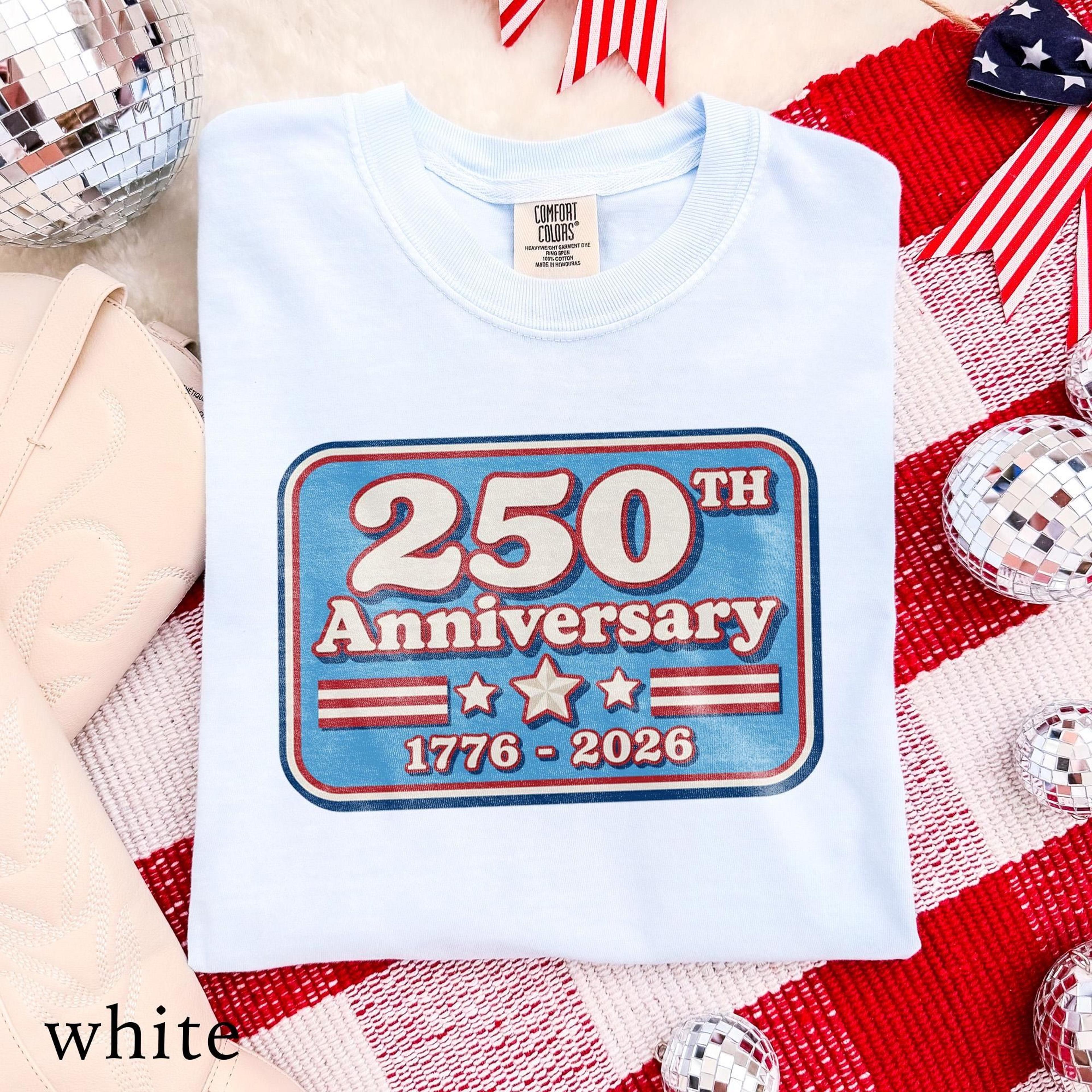 250th anniversary shirt, patriotic america celebration graphic tee, usa semiquincentennial design
