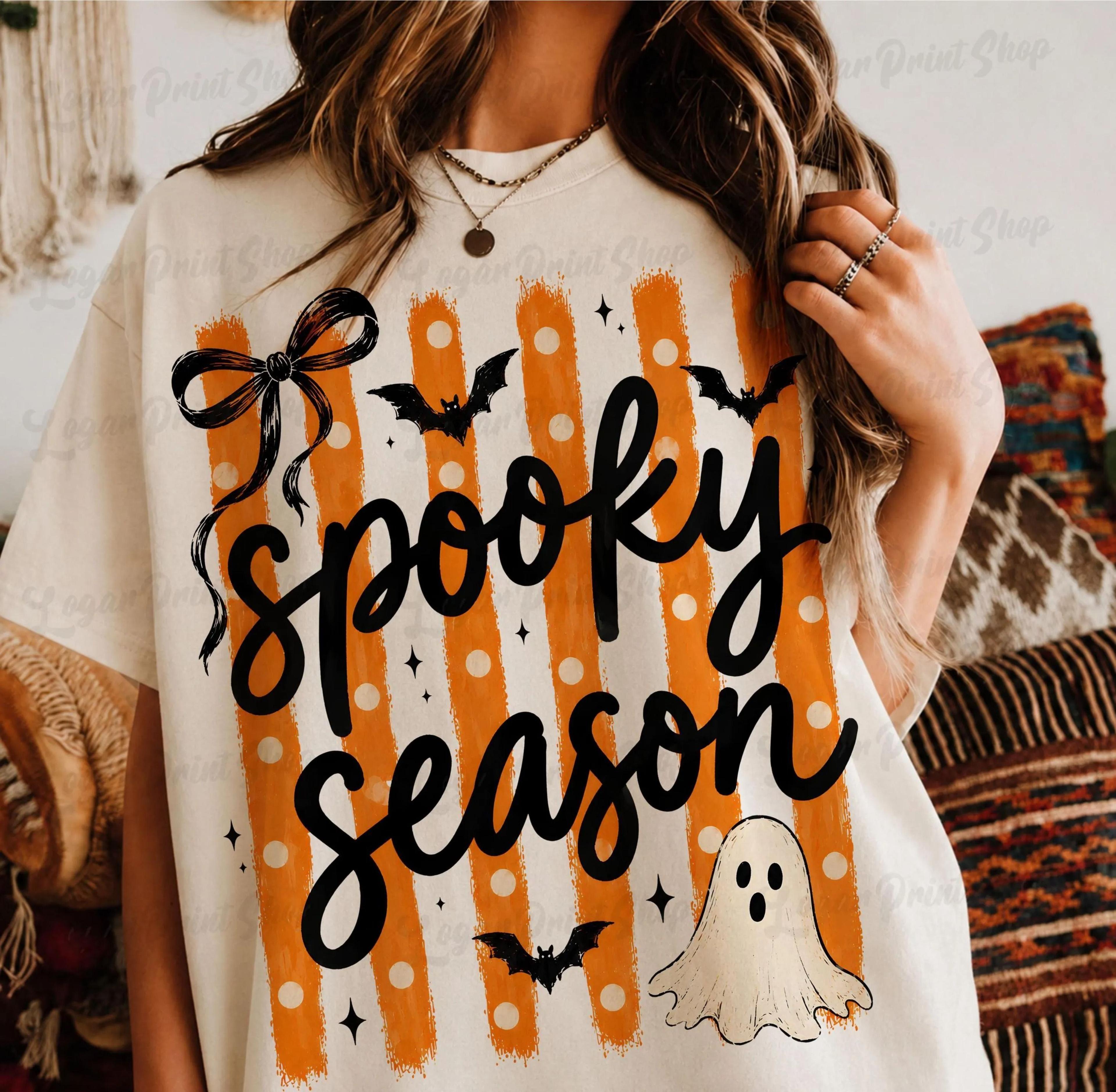 spooky season png, halloween ghost sublimation design, coquette halloween digital file