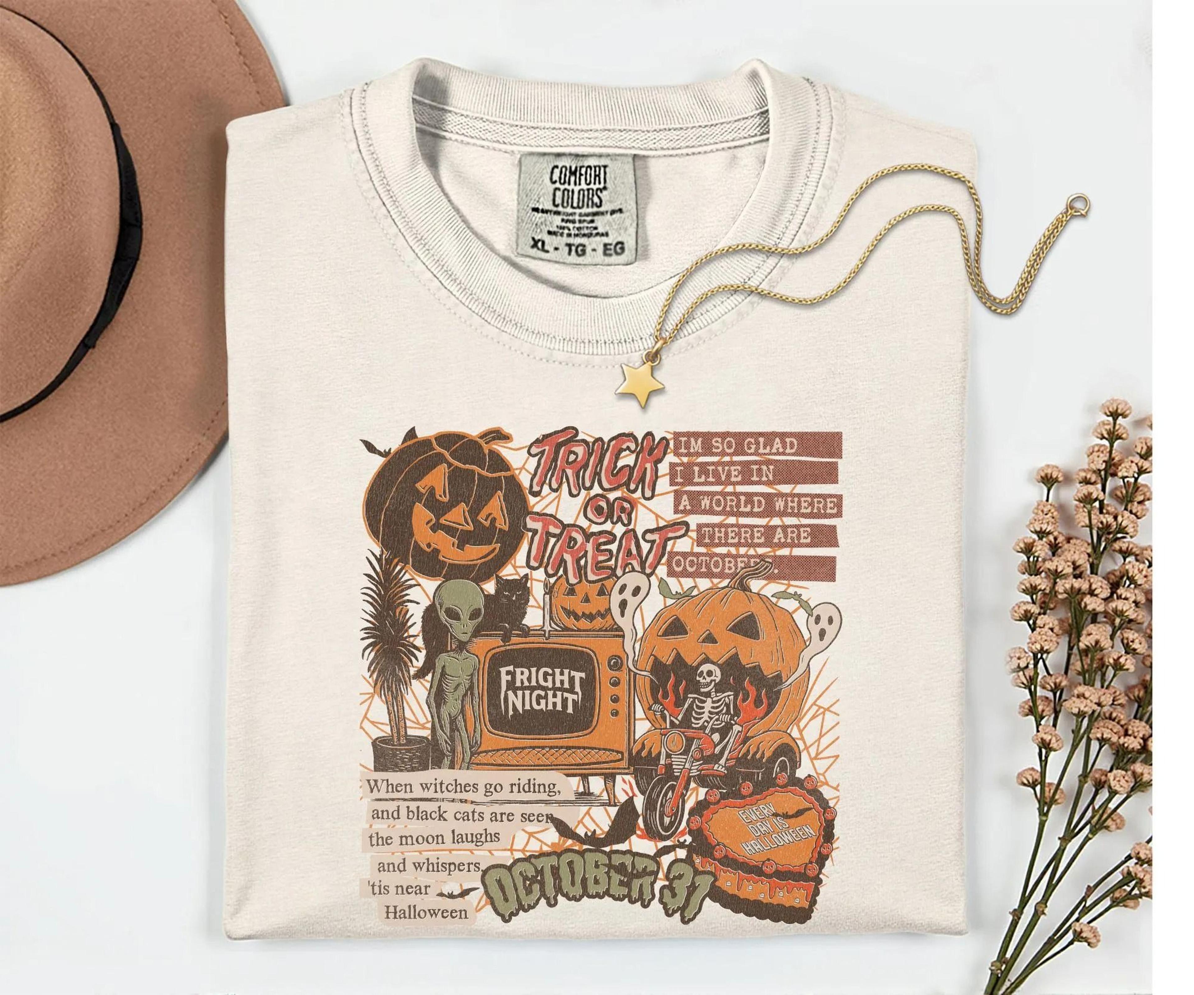 halloween collage shirt, retro halloween shirt, spooky season ghost tee