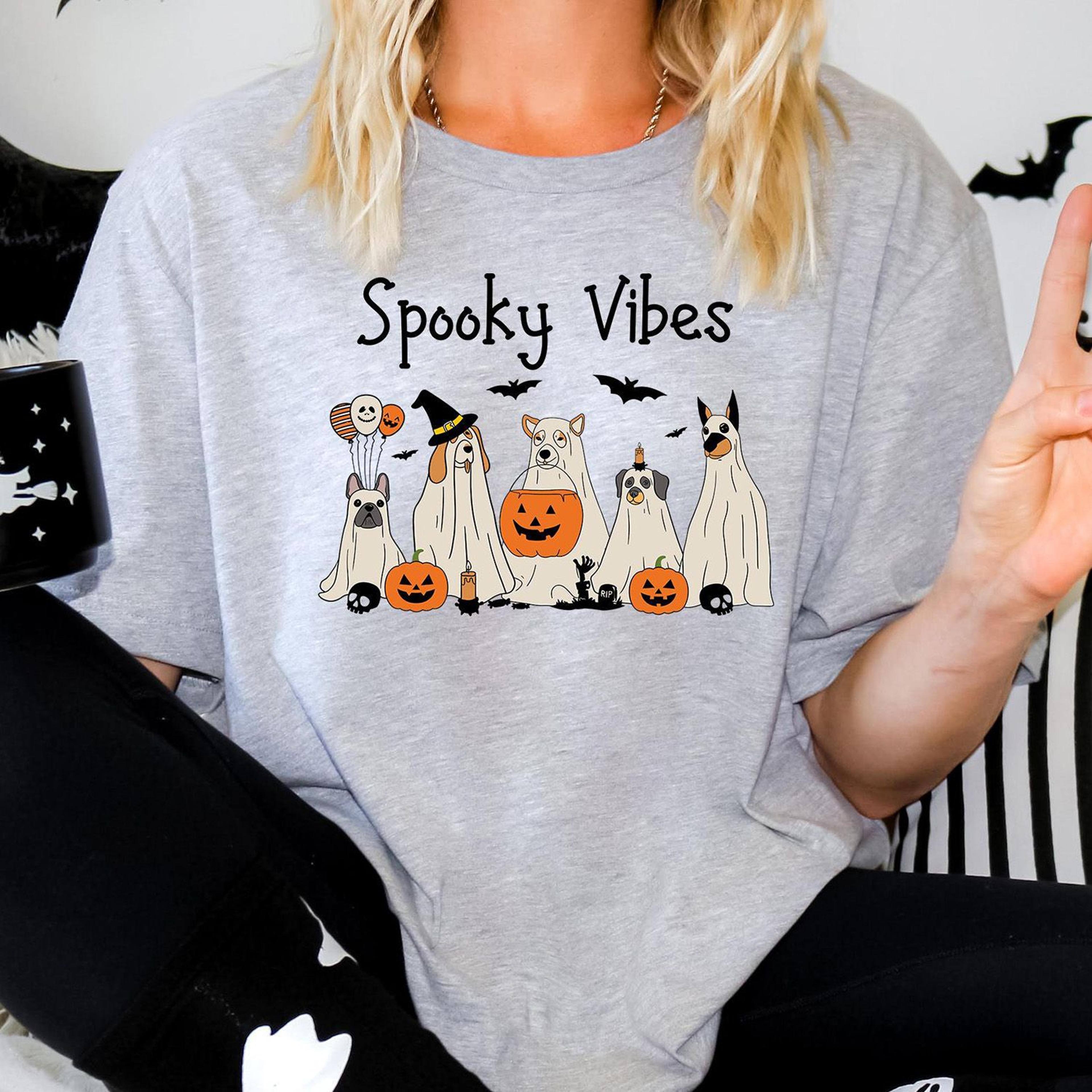 stay spooky ghost halloween shirt cozy spooky season sweatshirt