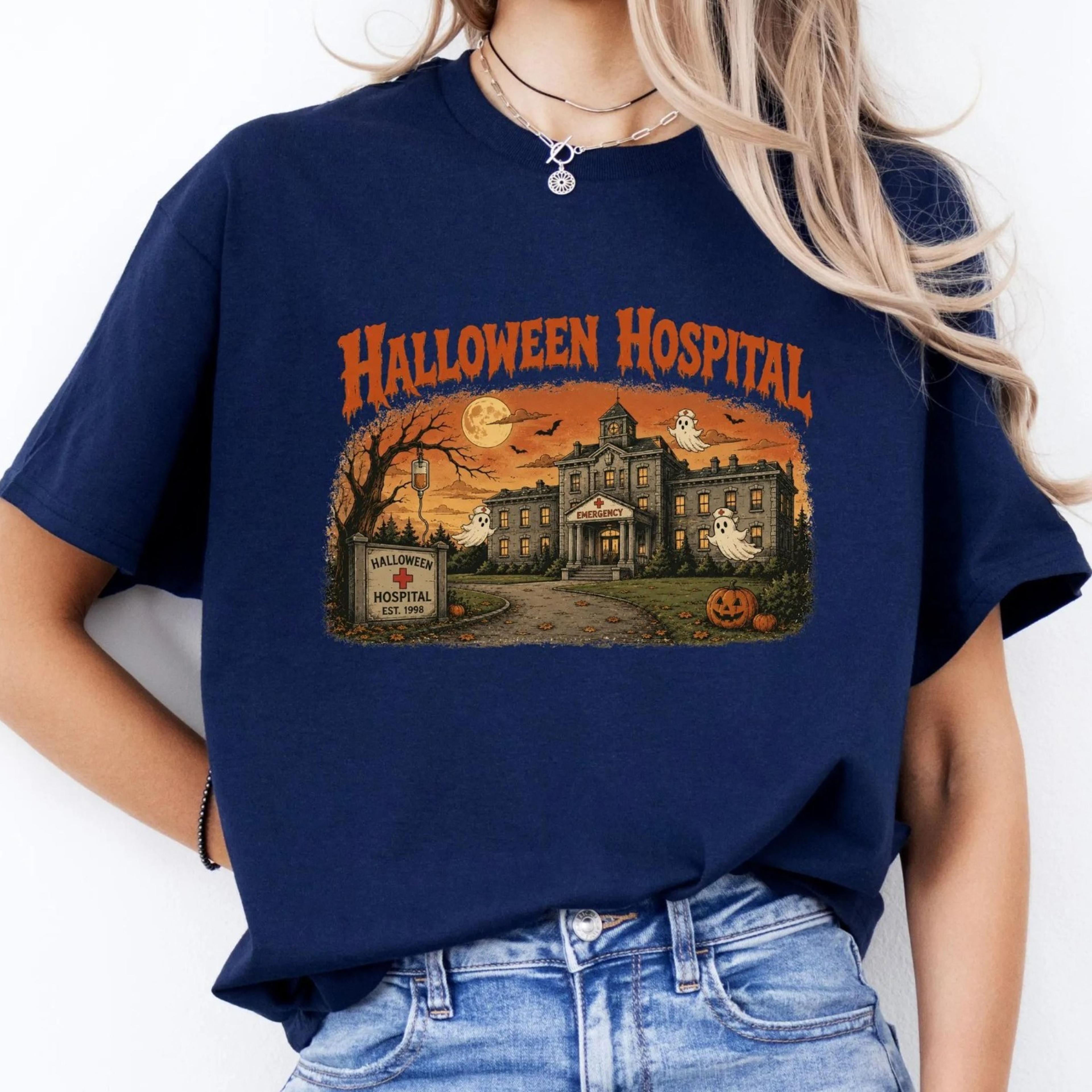 halloween hospital shirt, halloween nurse shirt, boo boo crew, nurse gift, spooky nurse season shirt, cute ghost nurse h