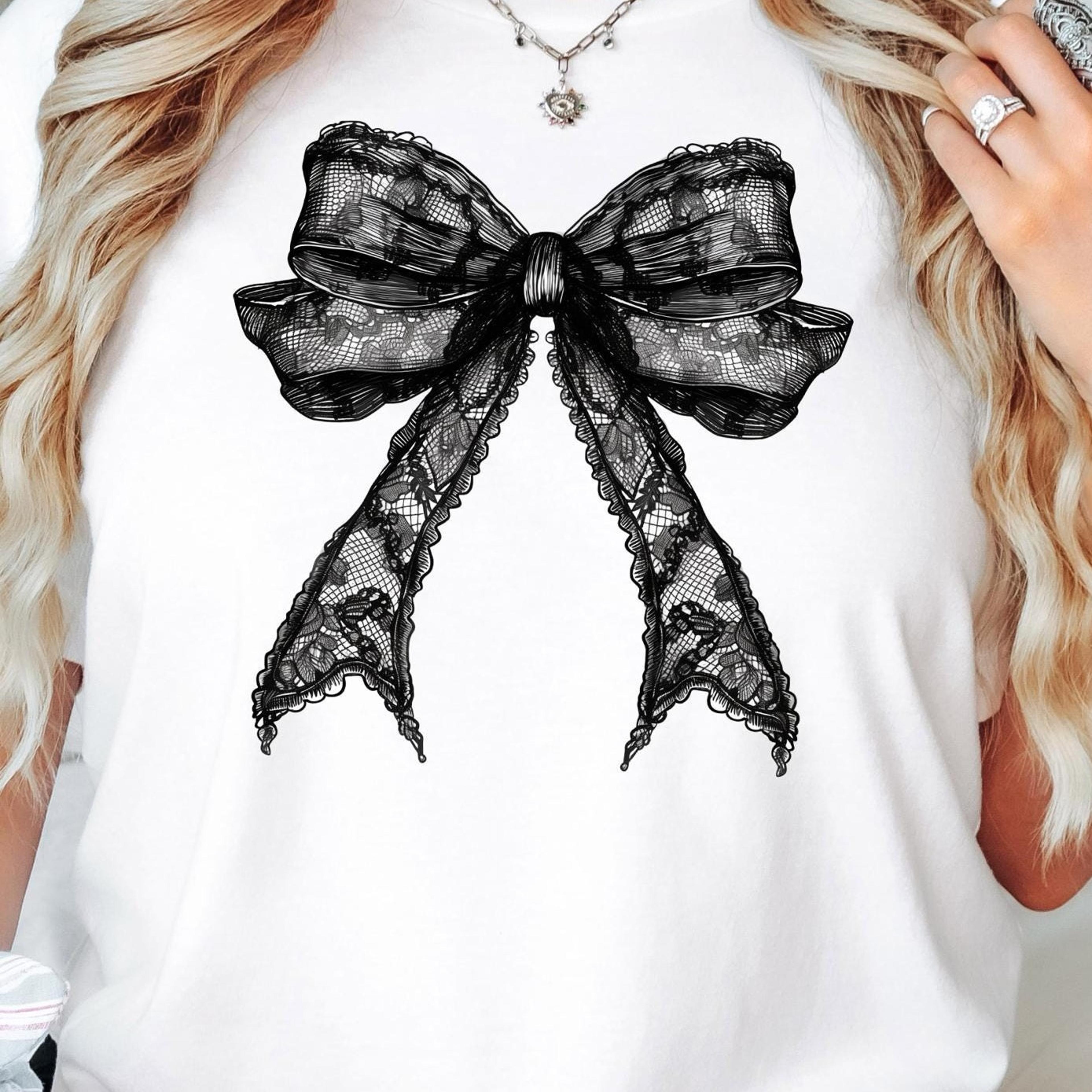 coquette bow halloween shirt gothic black spooky season sweatshirt