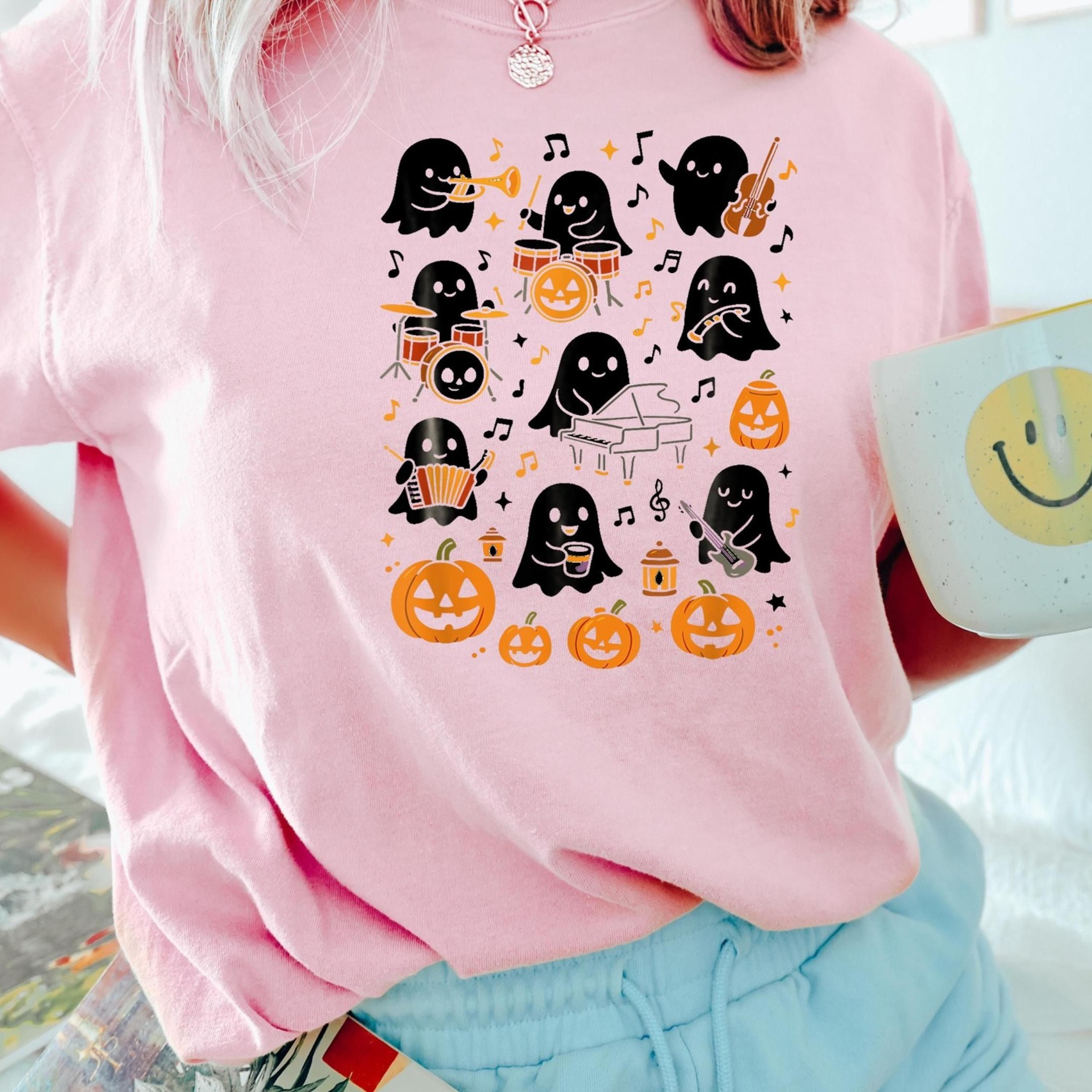 spooky halloween music teacher shirt spooky music teacher shirt, ghost music teacher shirt, music lover, it's a bootifu