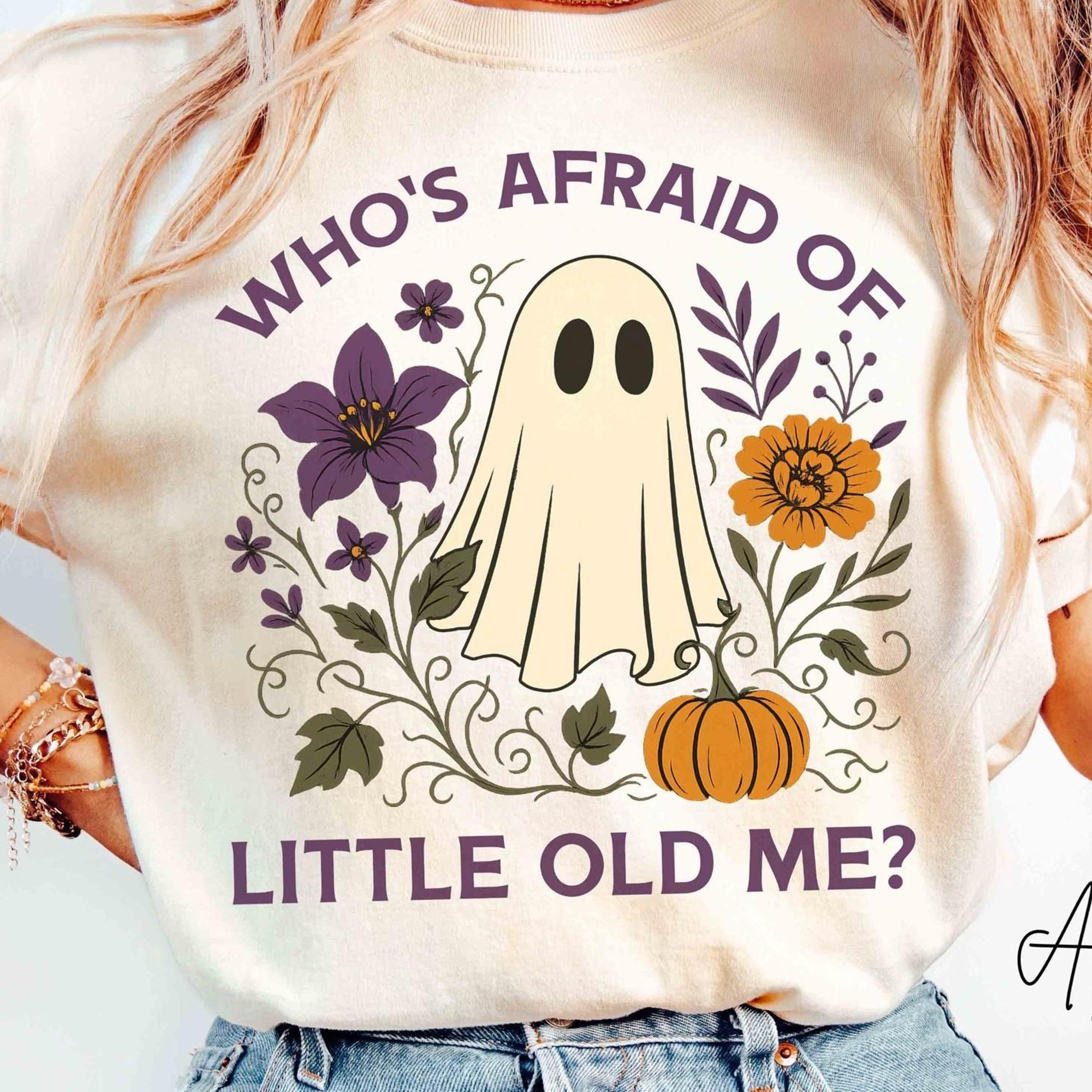 halloween whos afraid of little old me ghost shirt, halloween gift shirt, halloween sweatshirt, boo shirt, spooky ghost