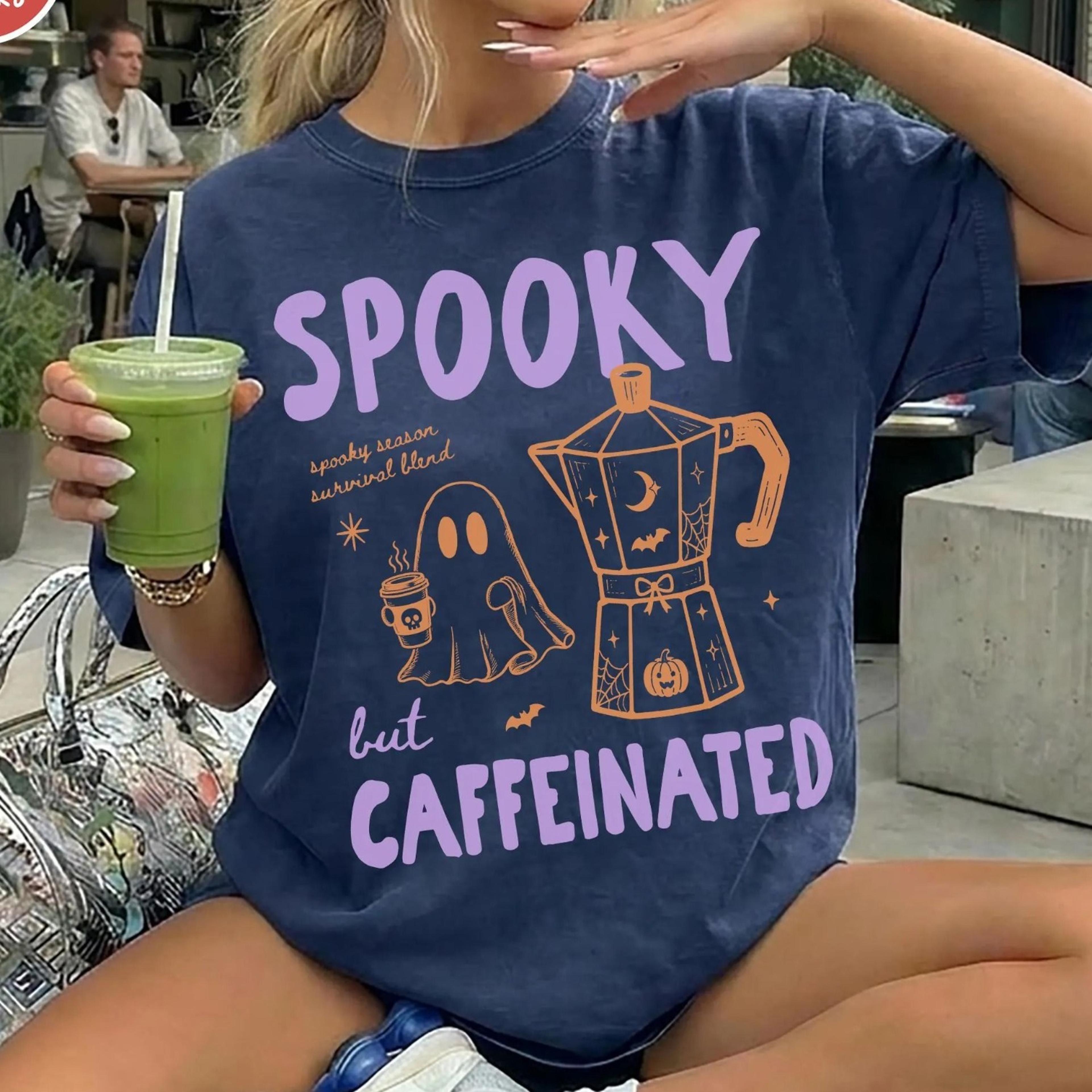 halloween shirt summerween shirt spooky season shirt coffee lover gift coffee t shirt halloween gift