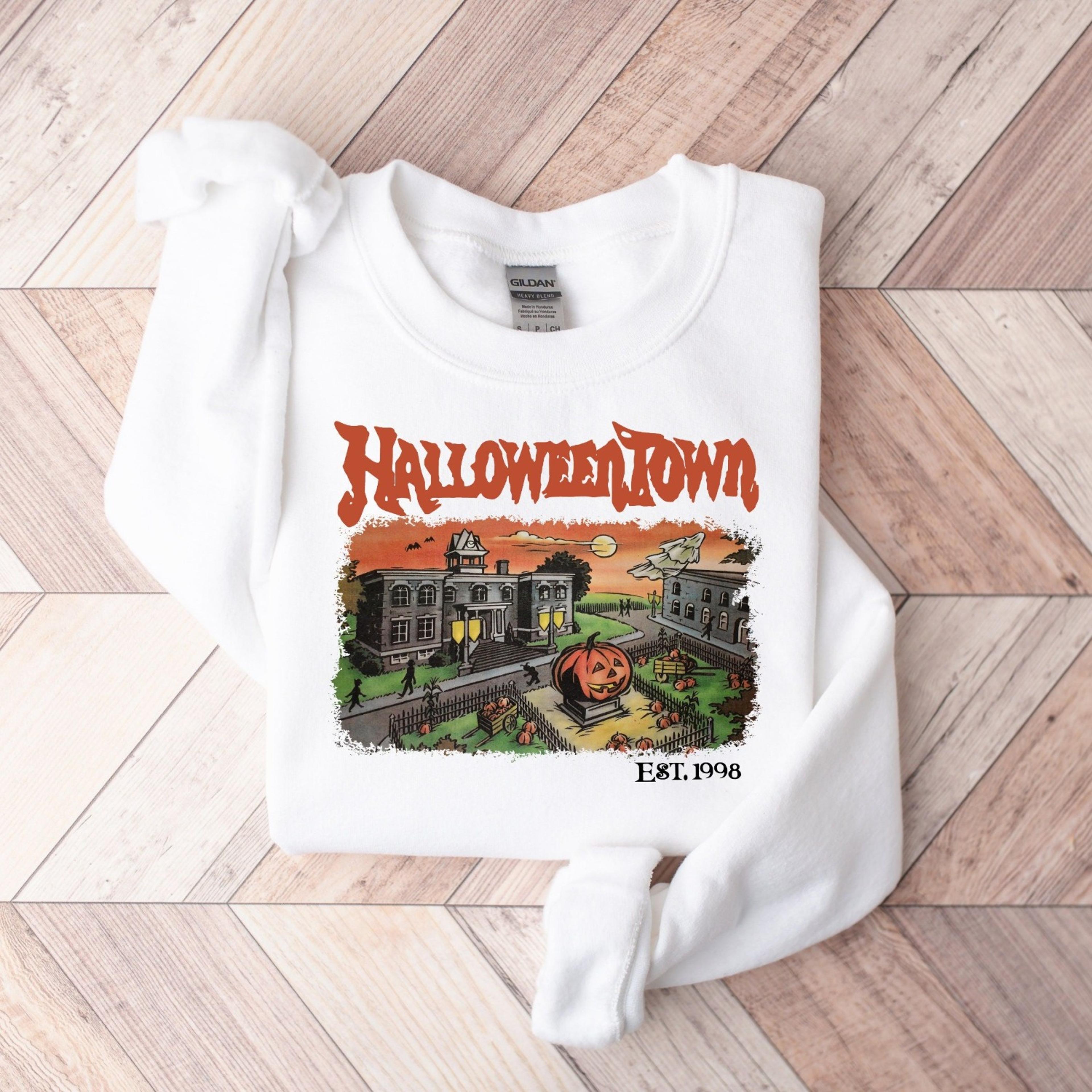 halloweentown est 1998 sweatshirt retro university halloween crewneck