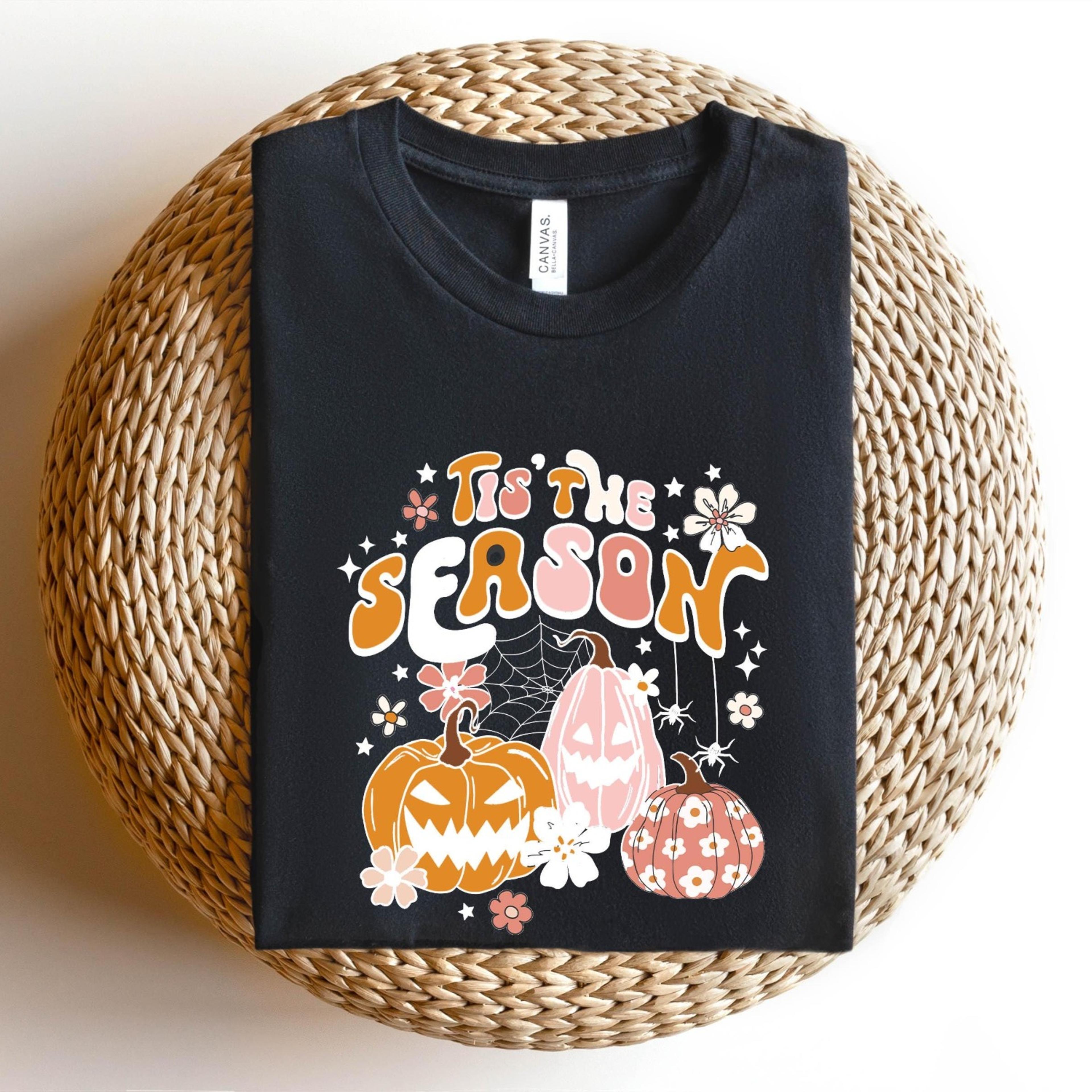 tis the season halloween sweatshirt spooky pumpkin fall crewneck