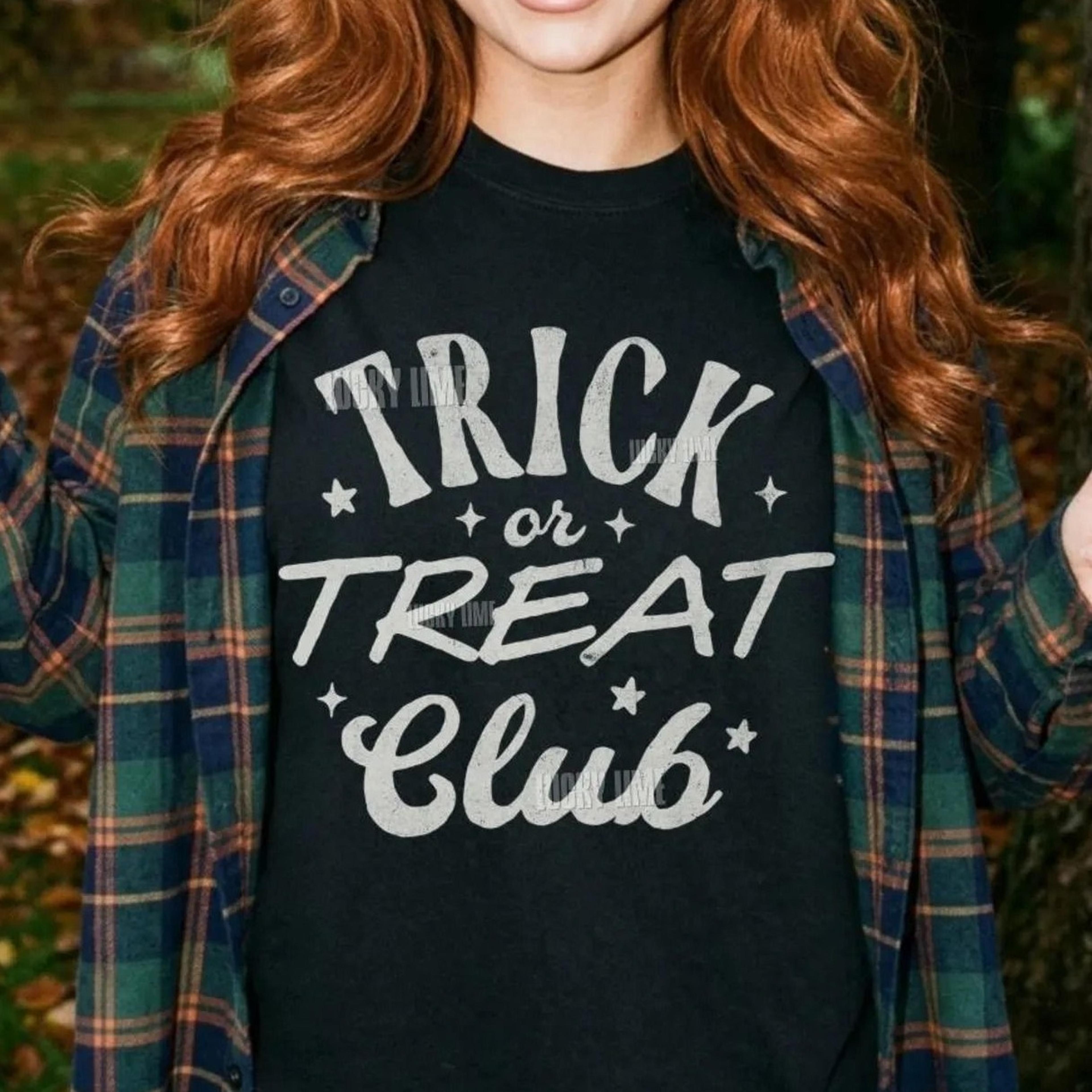 trick or treat shirt, trick or treat club tshirt, family halloween tee, spooky season t-shirt, trendy halloween graphic