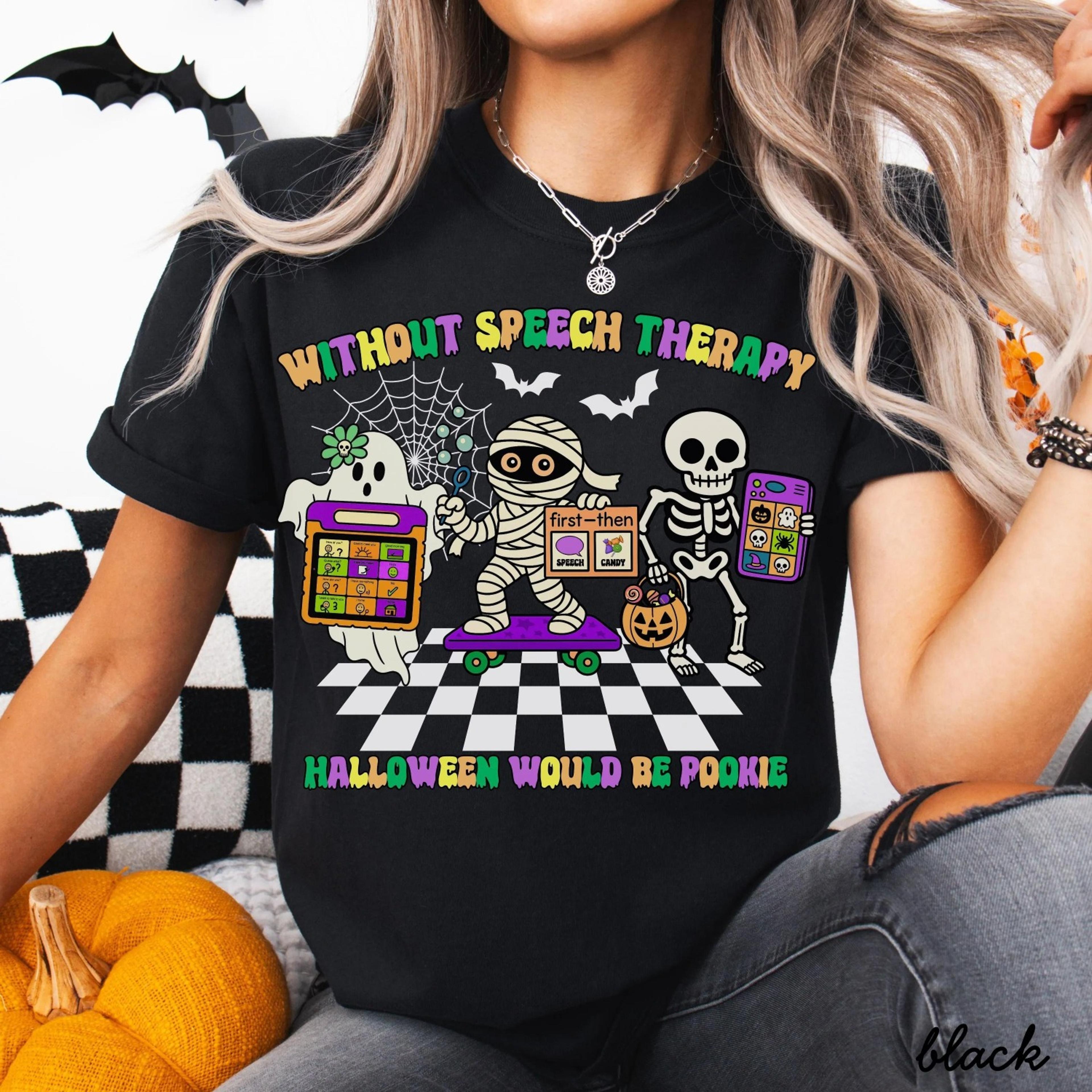 speech therapy shirt,halloween slp shirt,speech language pathologist shirt