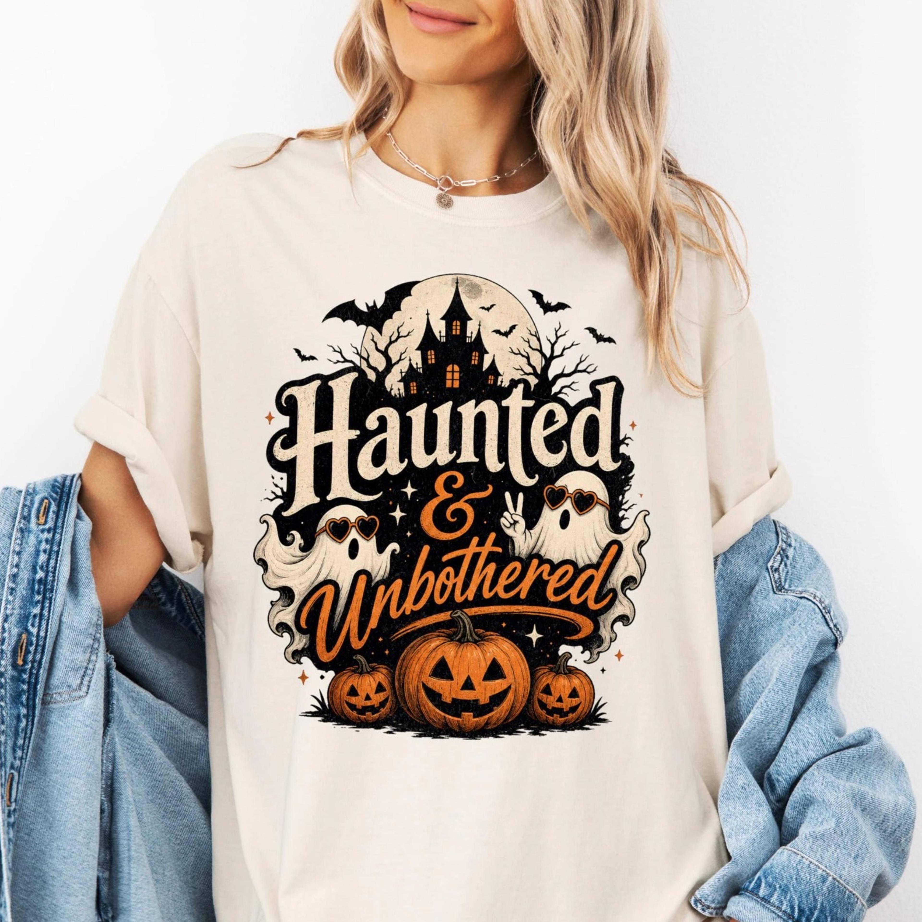 halloween pumpkin ghost shirt, tee, spooky fall graphic t-shirt