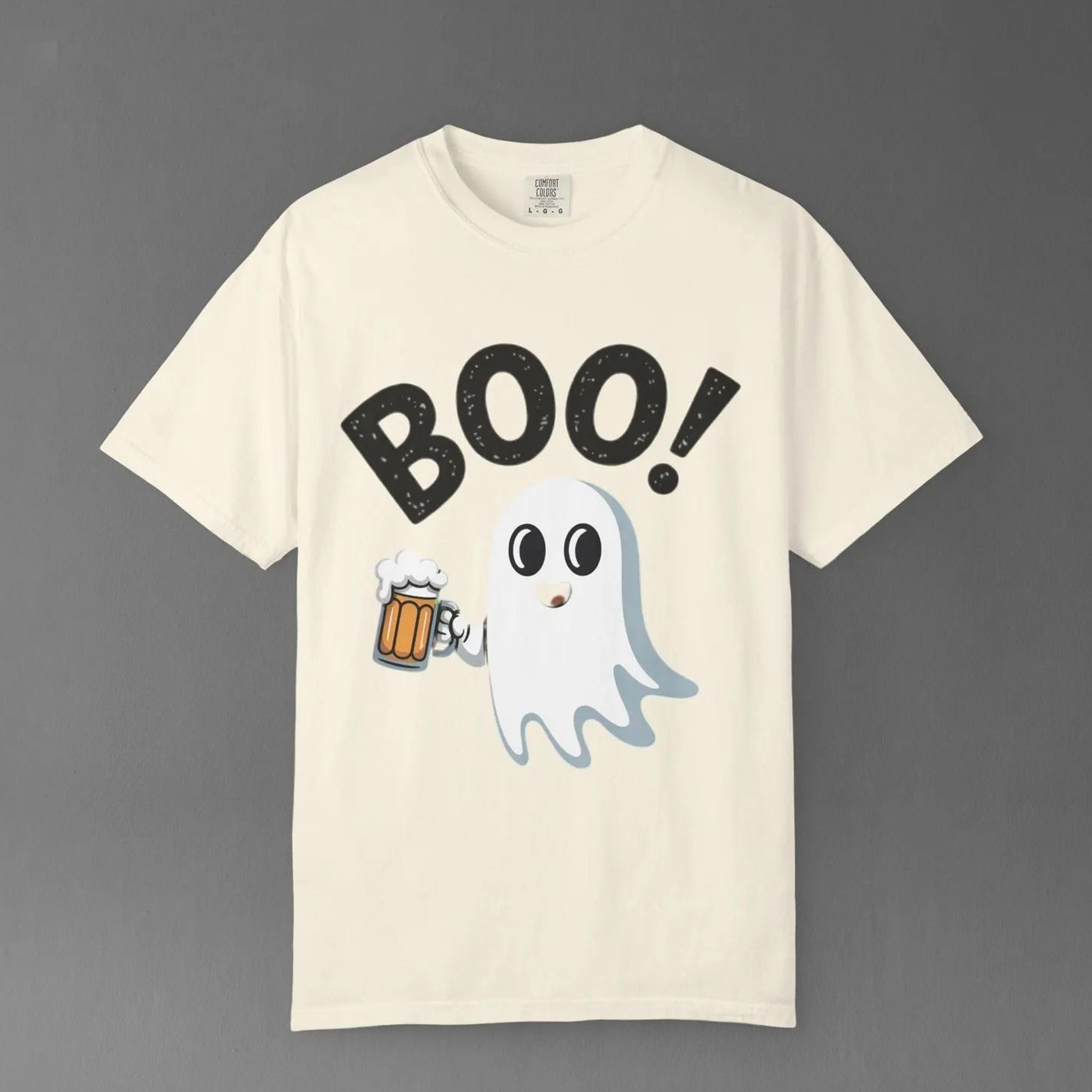 boo beer shirt funny halloween shirt cute ghost drinking tee spooky tailgate graphic t shirt halloween party gift