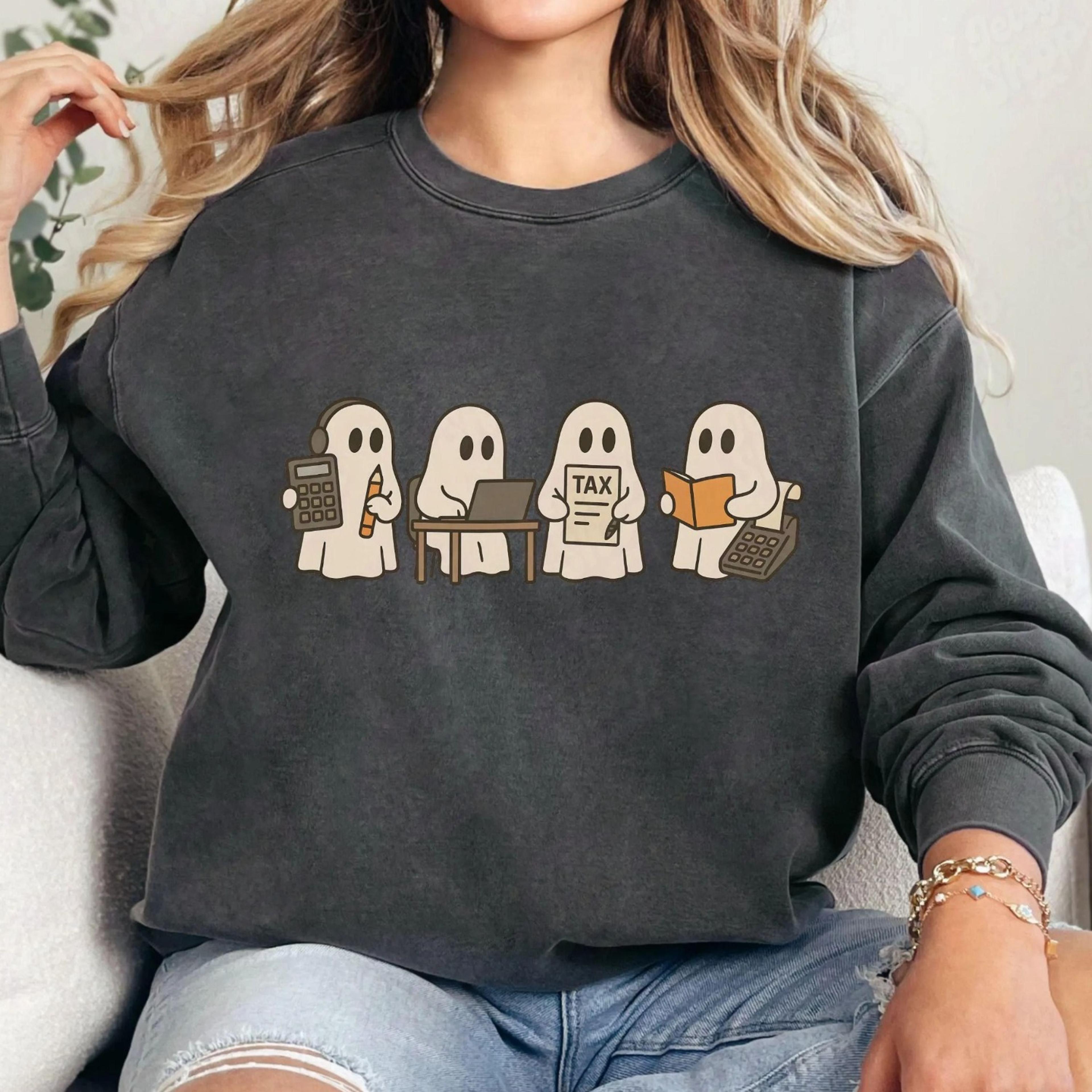 cpa accounting halloween shirt, fun spooky auditor gift tee, cute bookkeeper accountant life tee