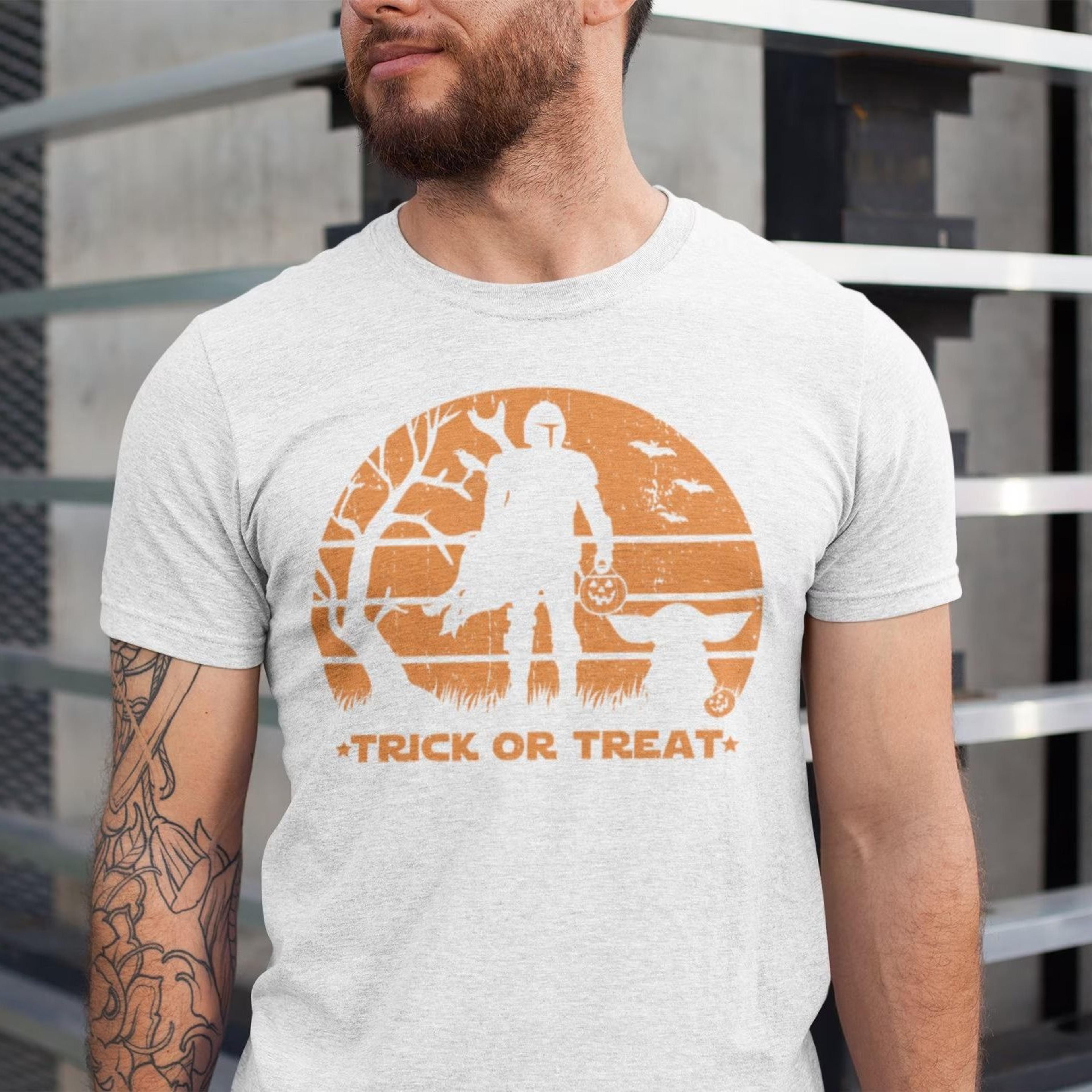 star wars halloween shirt, disney halloween shirt, mandalorian trick or treat, halloween family shirts, disney family sh