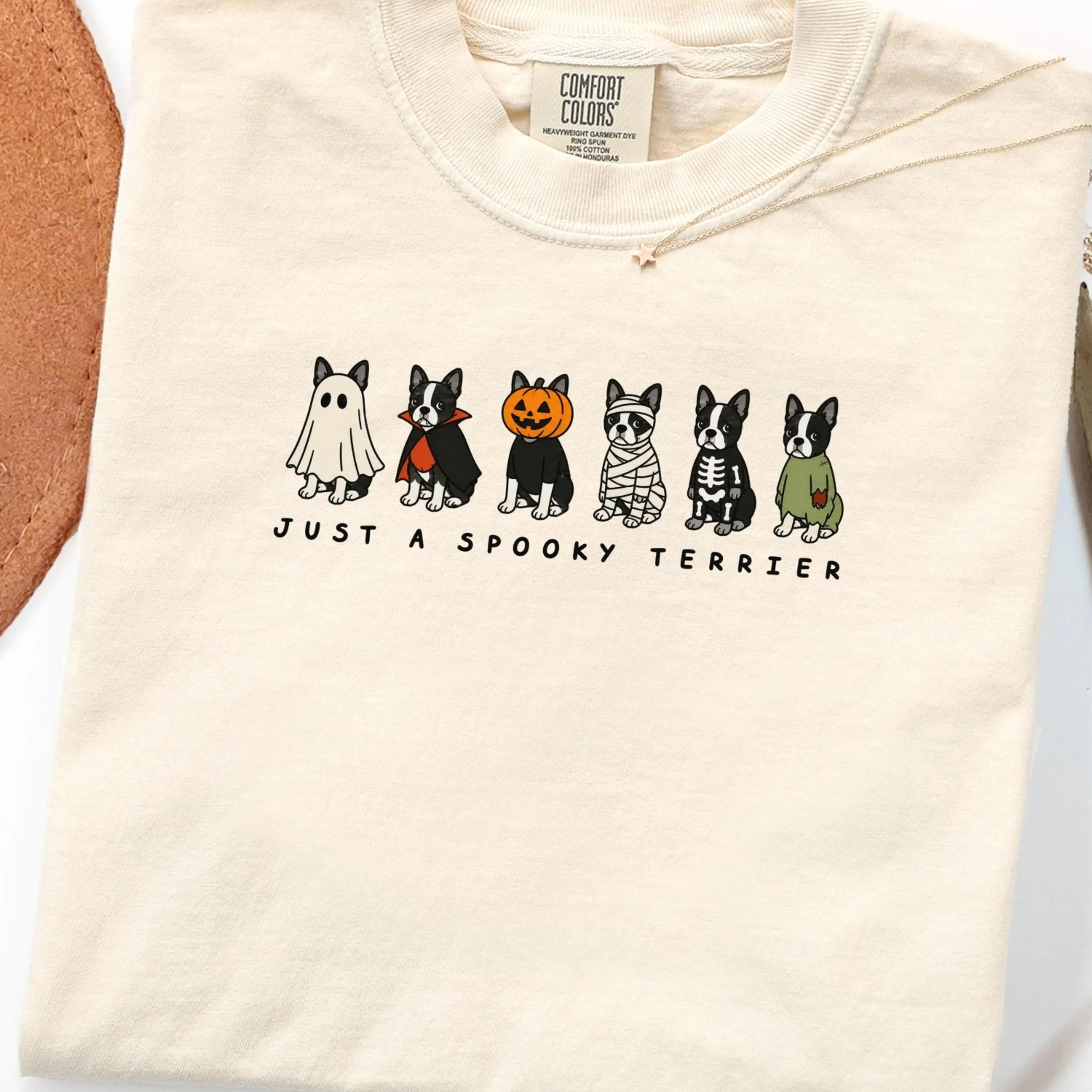 spooky boston terrier halloween shirt, funny dog mom, ghost, vampire, pumpkin, mummy, skeleton, zombie dogs tee, pet own