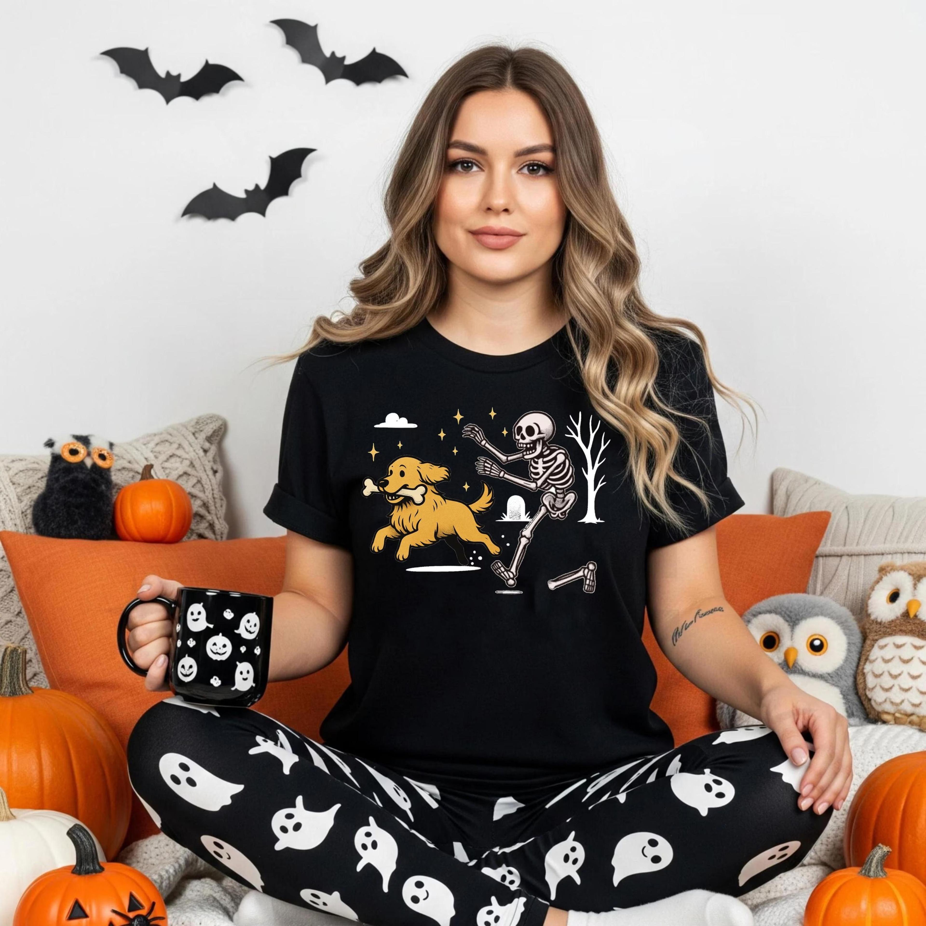 halloween golden retriever shirt, ghost dog shirt, dog lovers halloween gift, halloween dog shirt, golden mama shirt, co