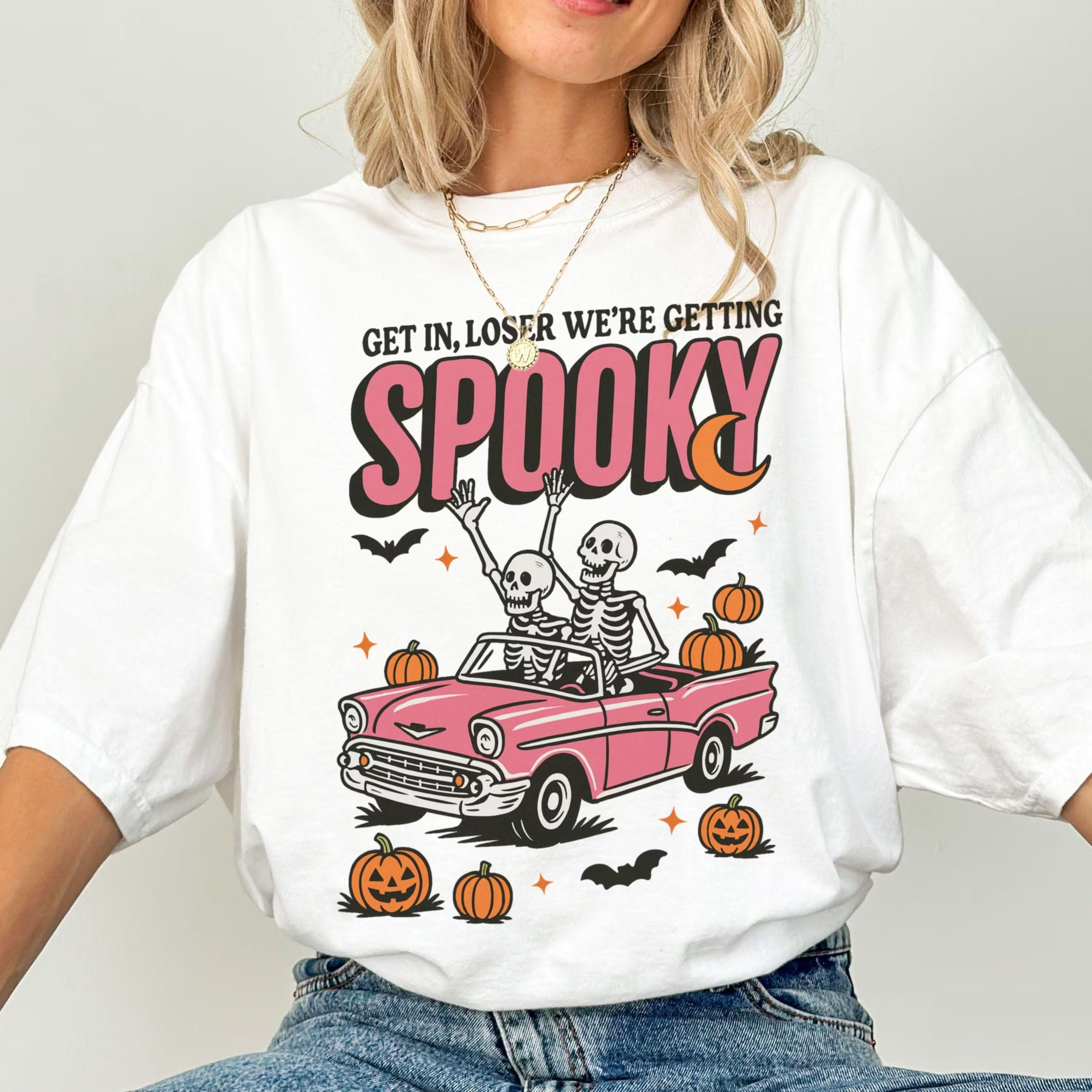 halloween shirt skeleton shirt fall tshirt spooky season pumpkin shirt cozy autumn tee halloween tee, halloween gift