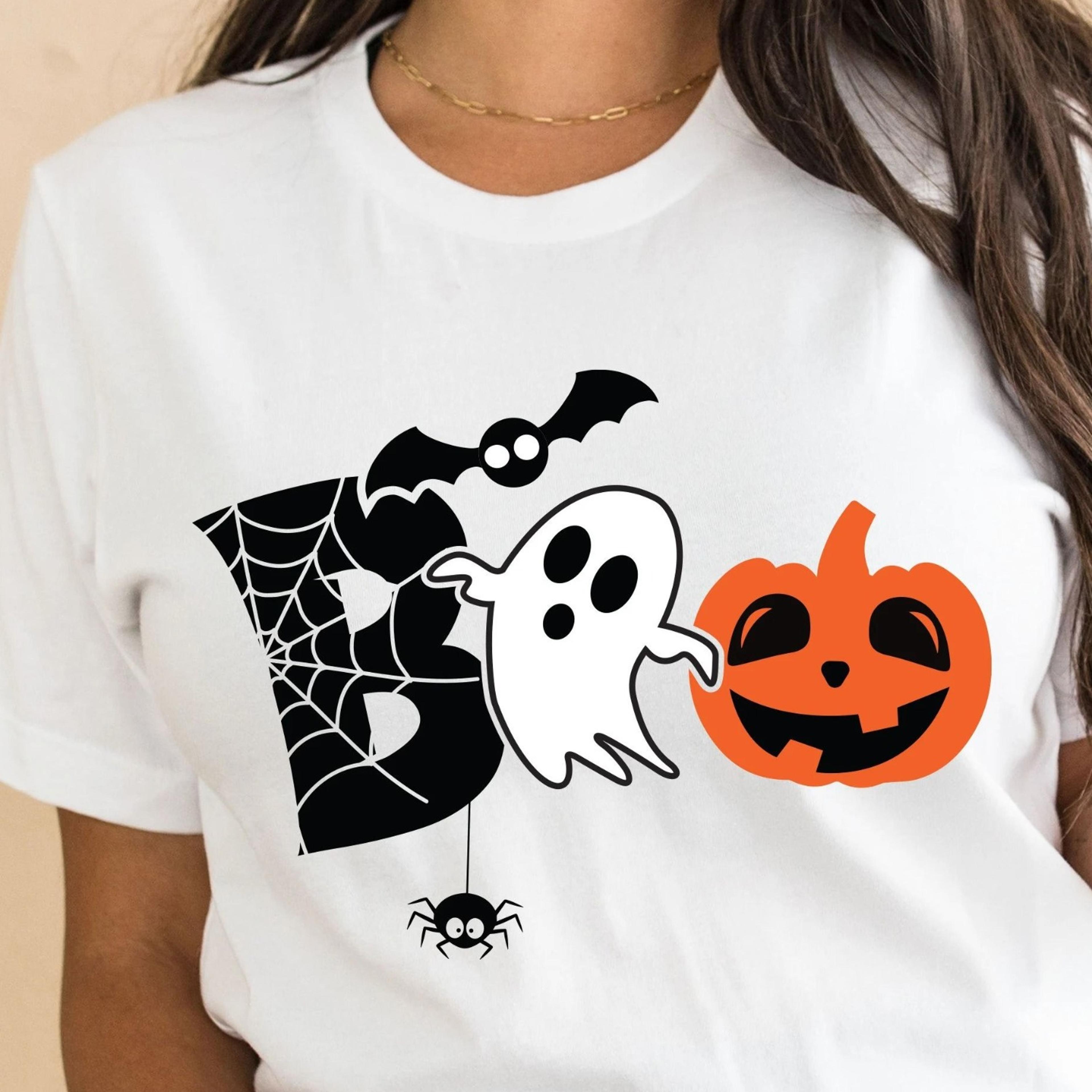 halloween shirt for women, halloween boo shirt, kids halloween shirt, halloween ghost shirt halloween funny tshirt, lad