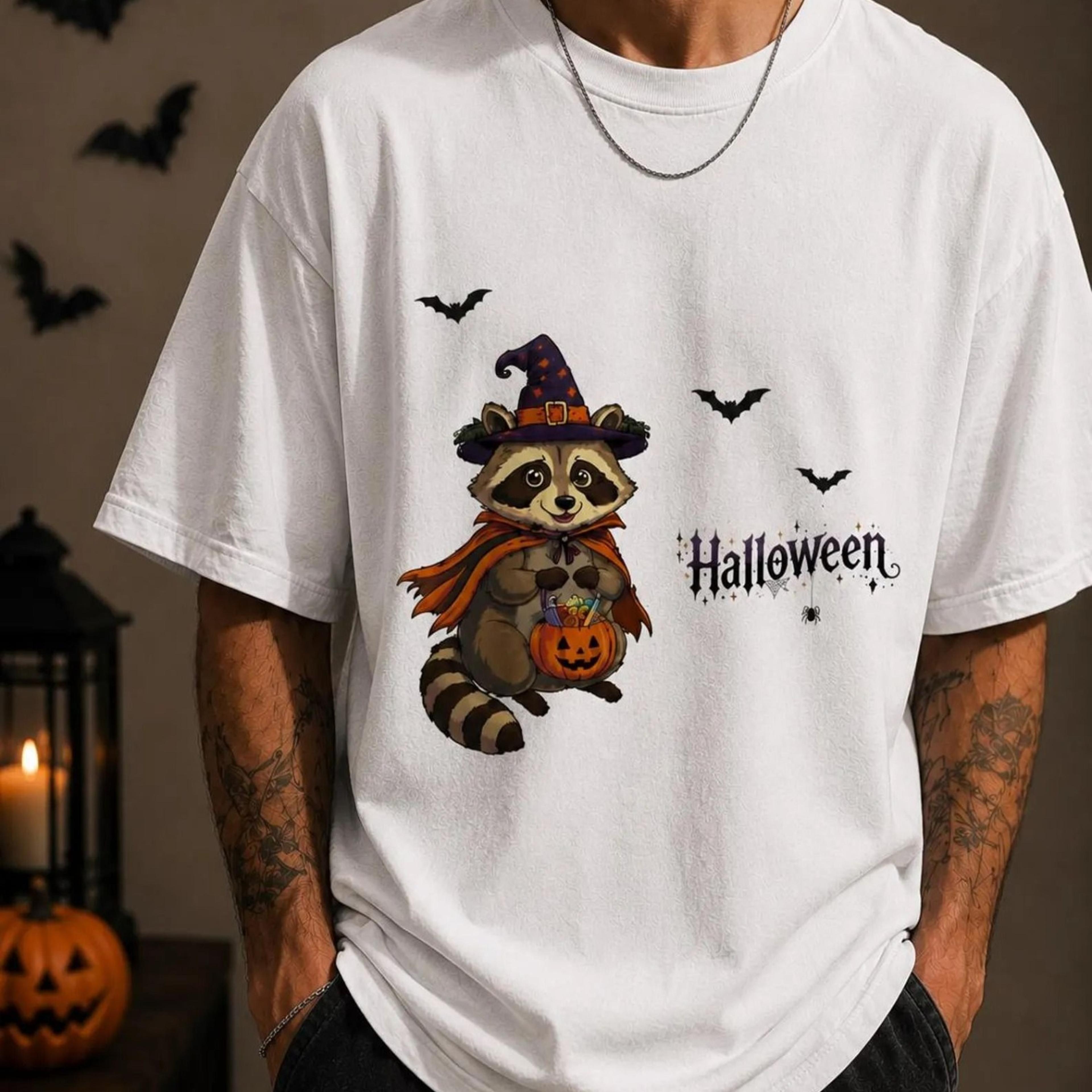 raccoon halloween shirt, popular halloween shirt, trendy halloween shirt, halloween shirt, gift for her, gift for him