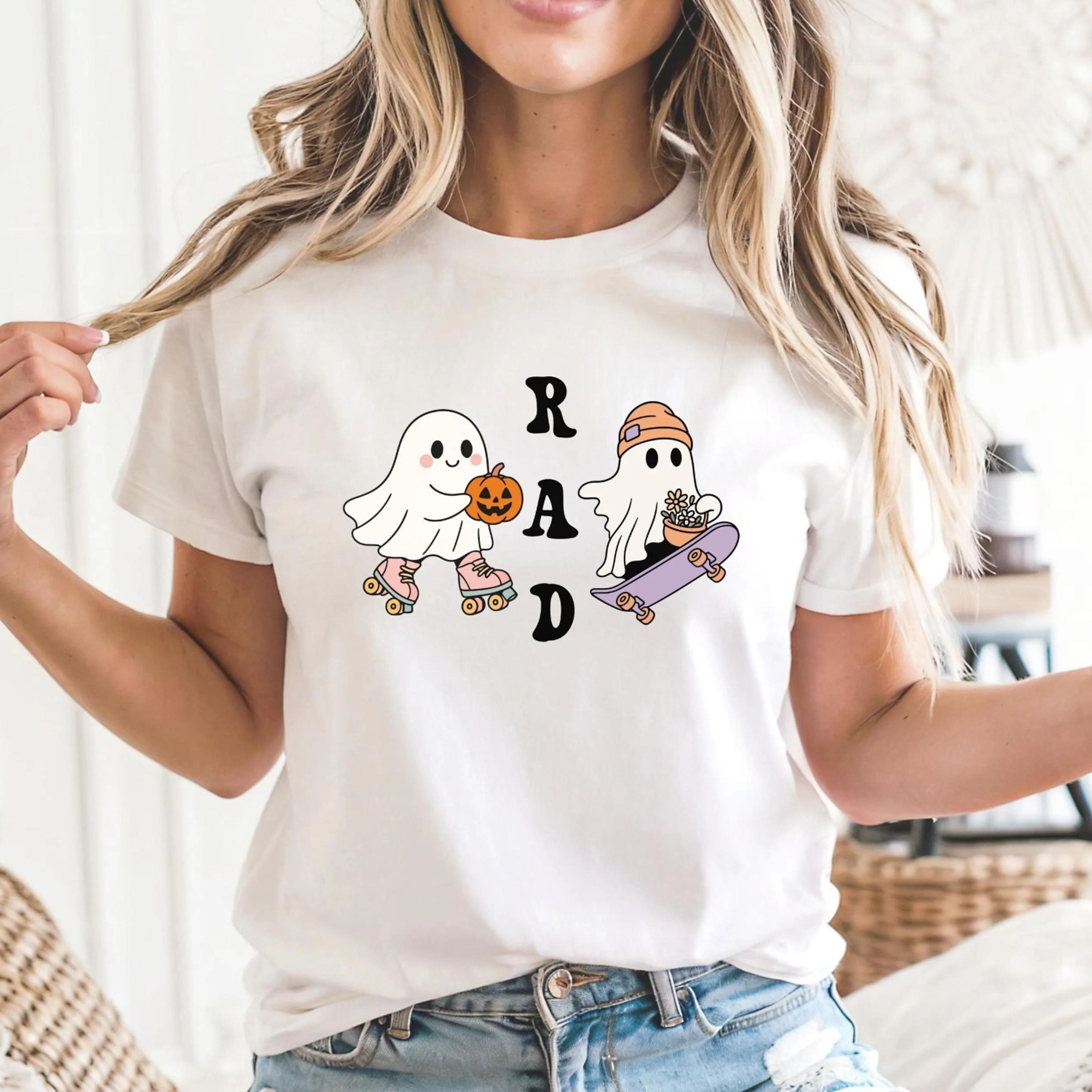 ghost are rad halloween t-shirt, bella canvas tee