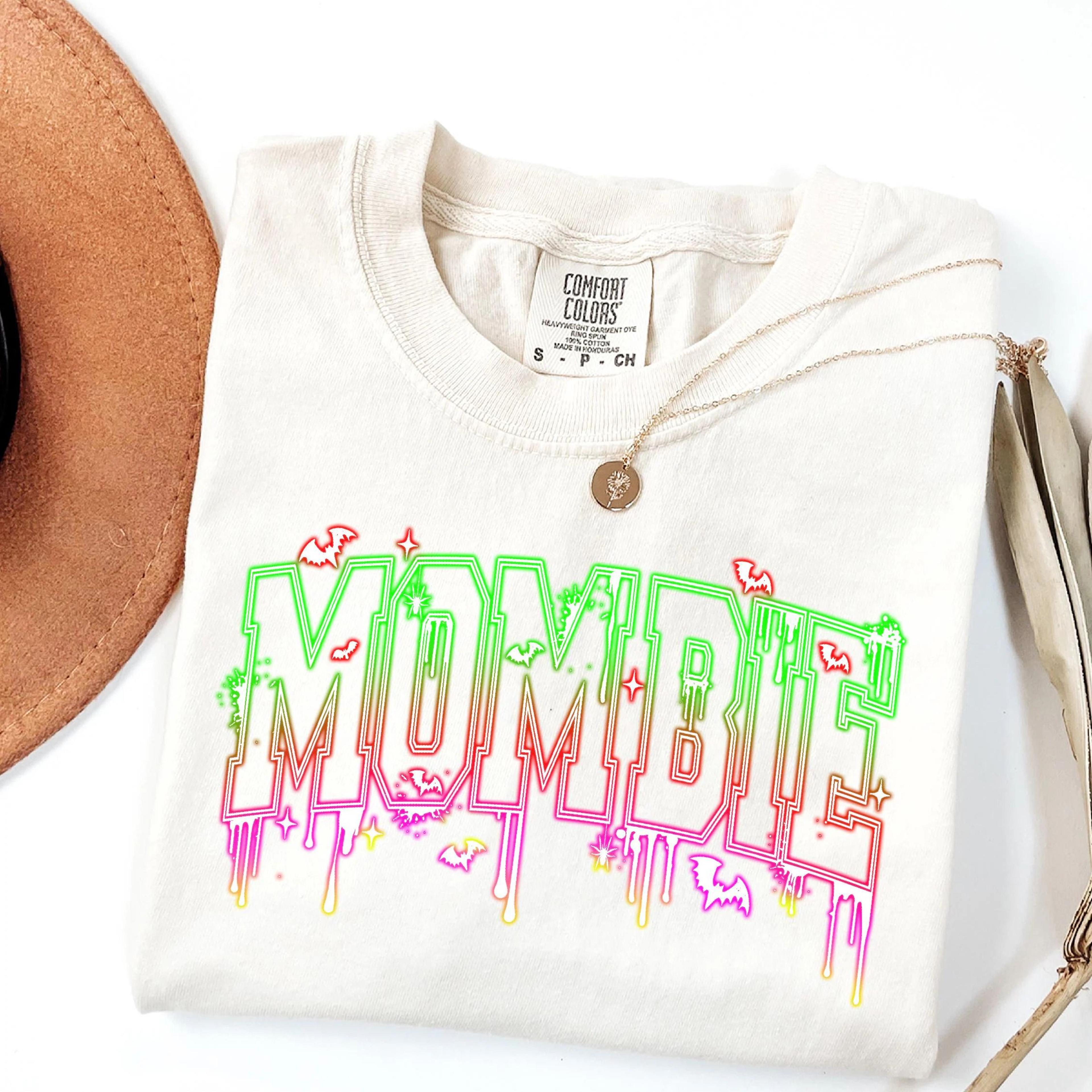 halloween mom shirt mombie halloween graphic tee for women