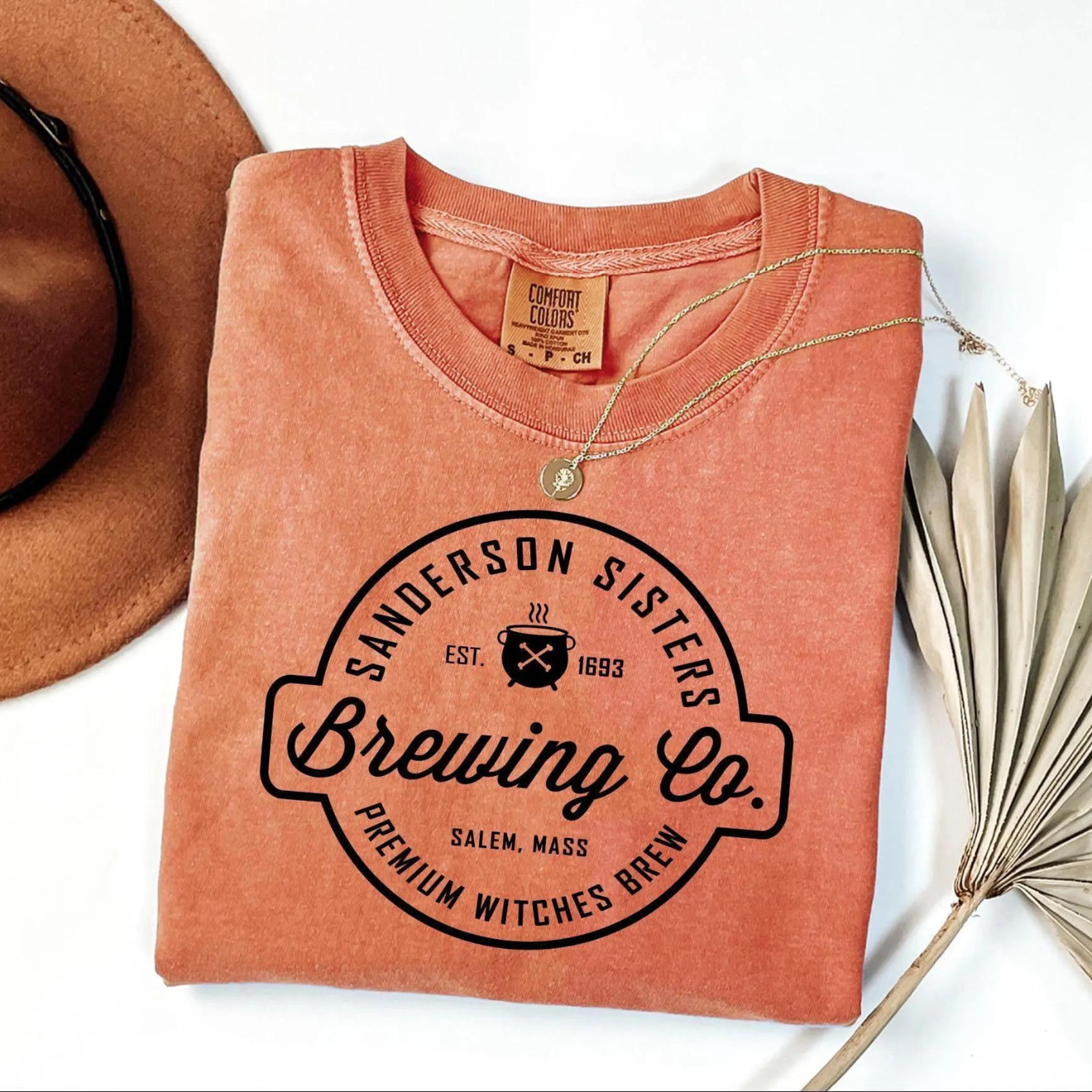 witch brewing co shirt vintage halloween graphic tee for women