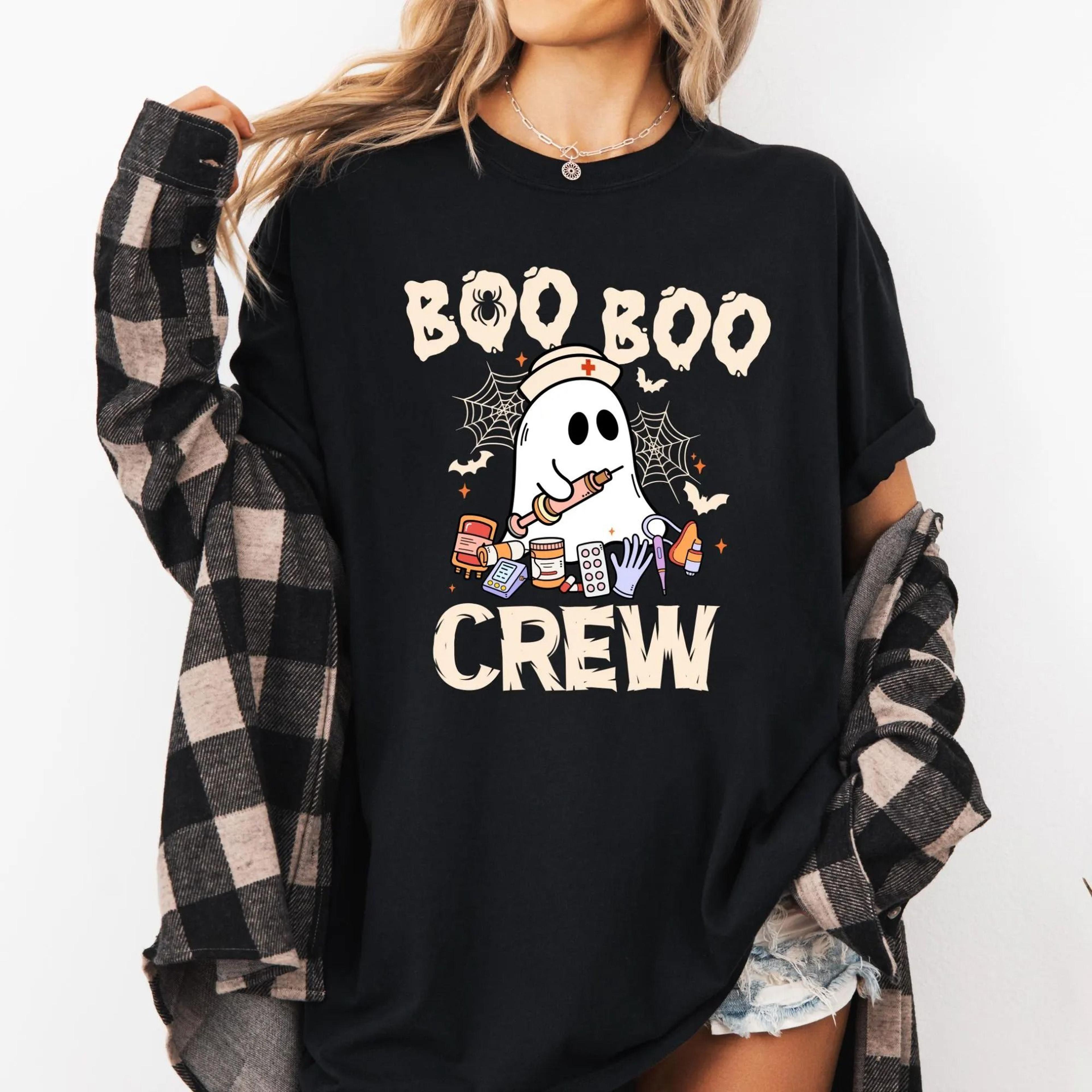 halloween nurse shirt, boo boo crew tee, halloween rn t-shirt, halloween ghost t-shirt, funny boo shirt, nurse gift tee