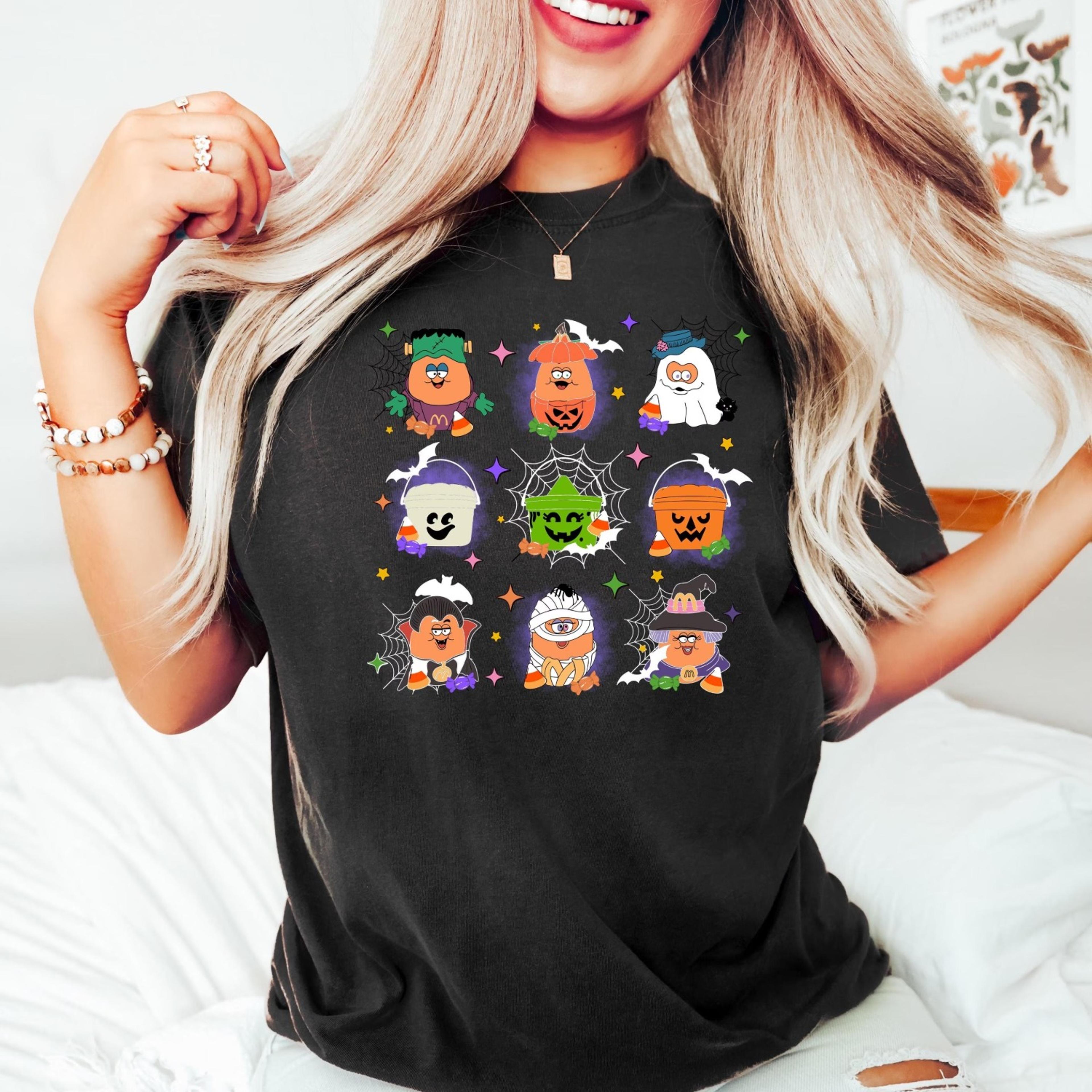 spooky nuggets meal bucket shirt, halloween chicken nuggets, funny halloween t-shirt, trendy halloween, spooky season, h