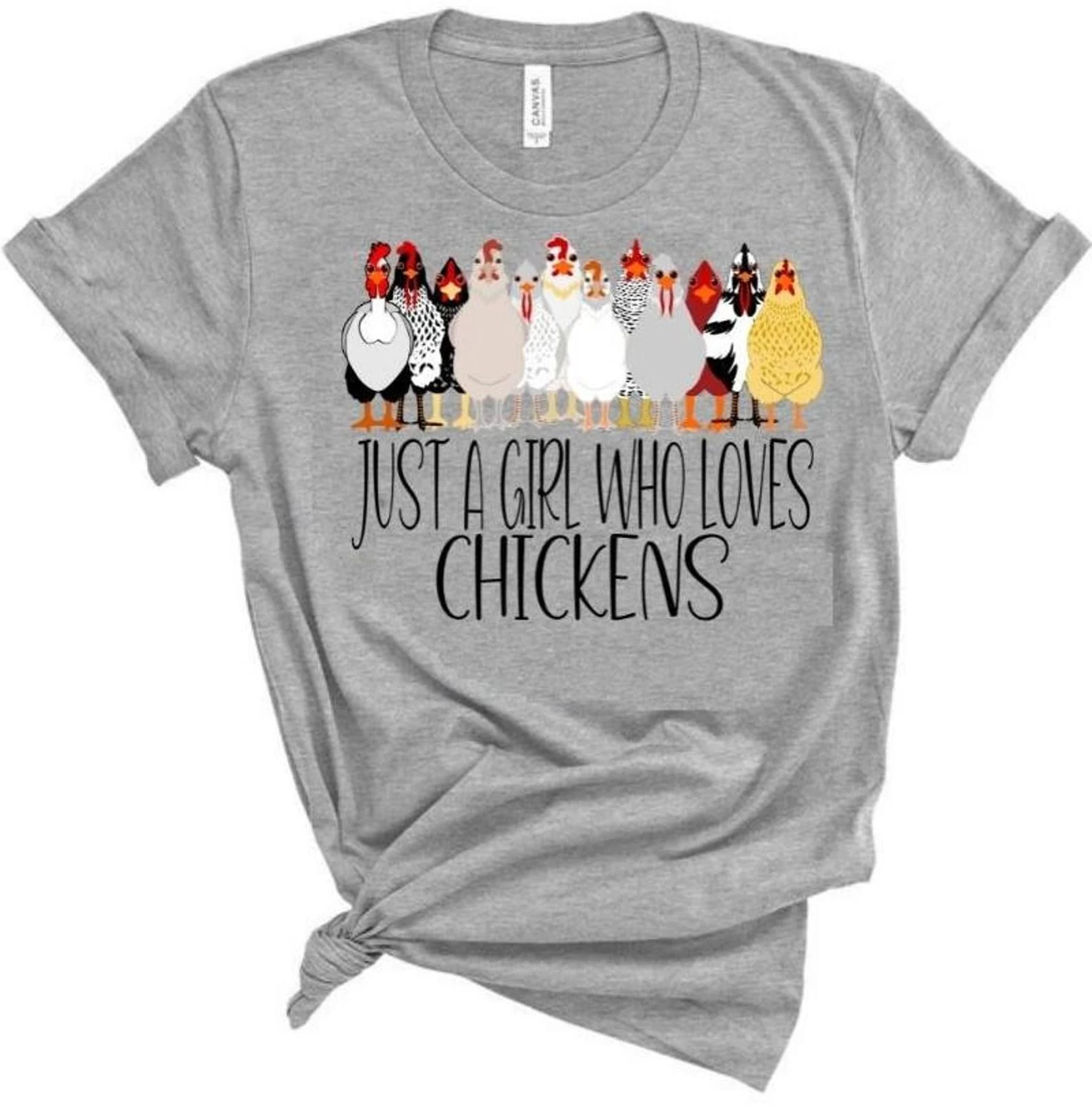 just a girl who loves chickens shirt, chicken shirt, chicken lover shirt, chicken lover girl, chicken girl shirt, animal